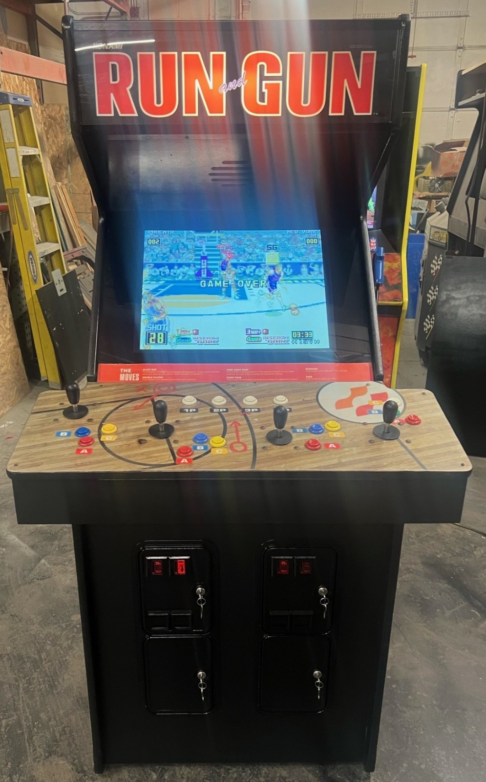 RUN AND GUN ARCADE MACHINE by KONAMI 1993