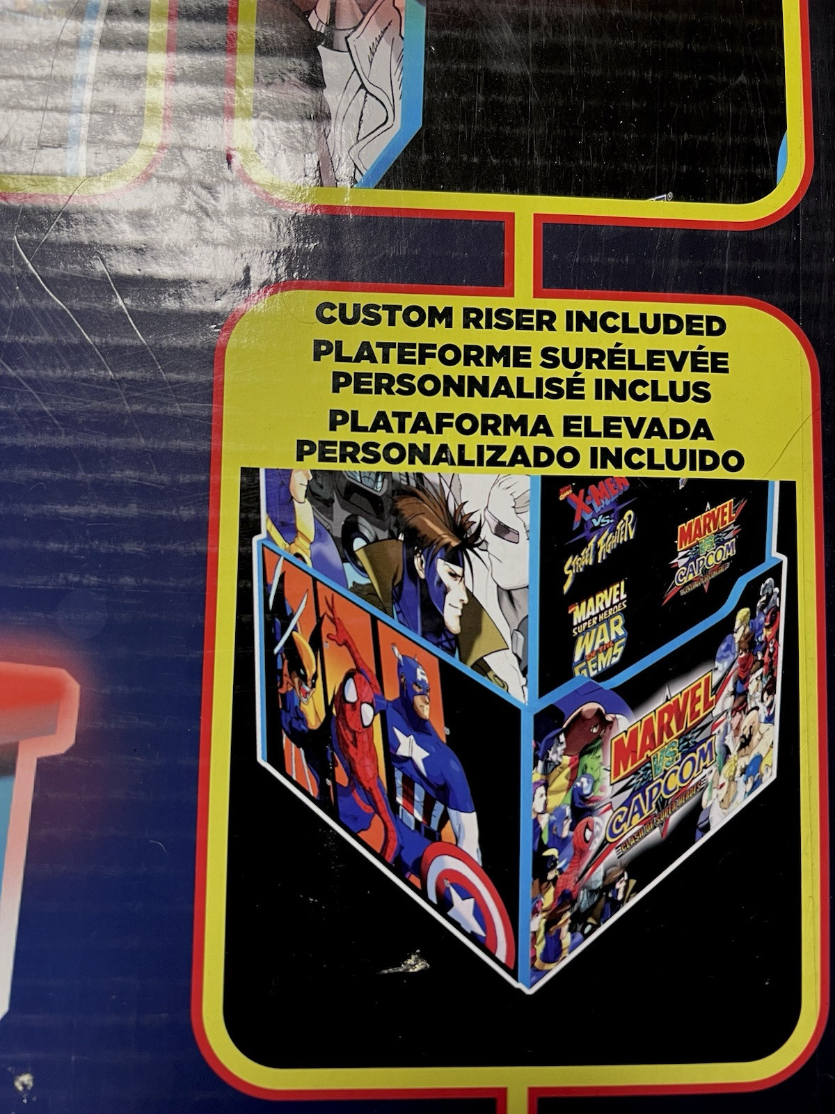 Marvel vs Capcom Arcade1Up LIMITED EDITION w/ Custom Stool/Riser/Lit Marquee USA