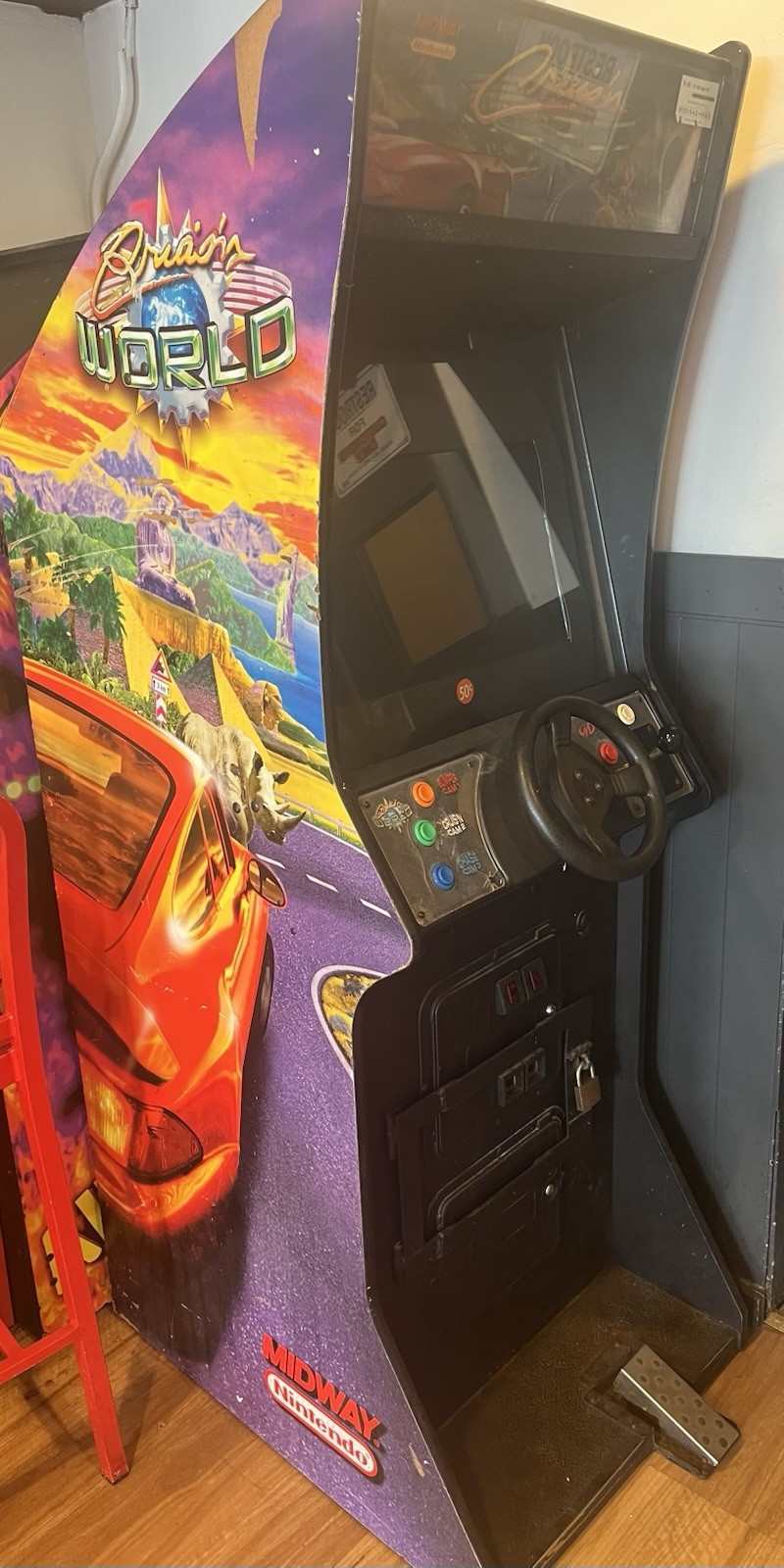 Midway Cruis’n World Upright Driving Arcade Cabinet w/ Steering Wheel