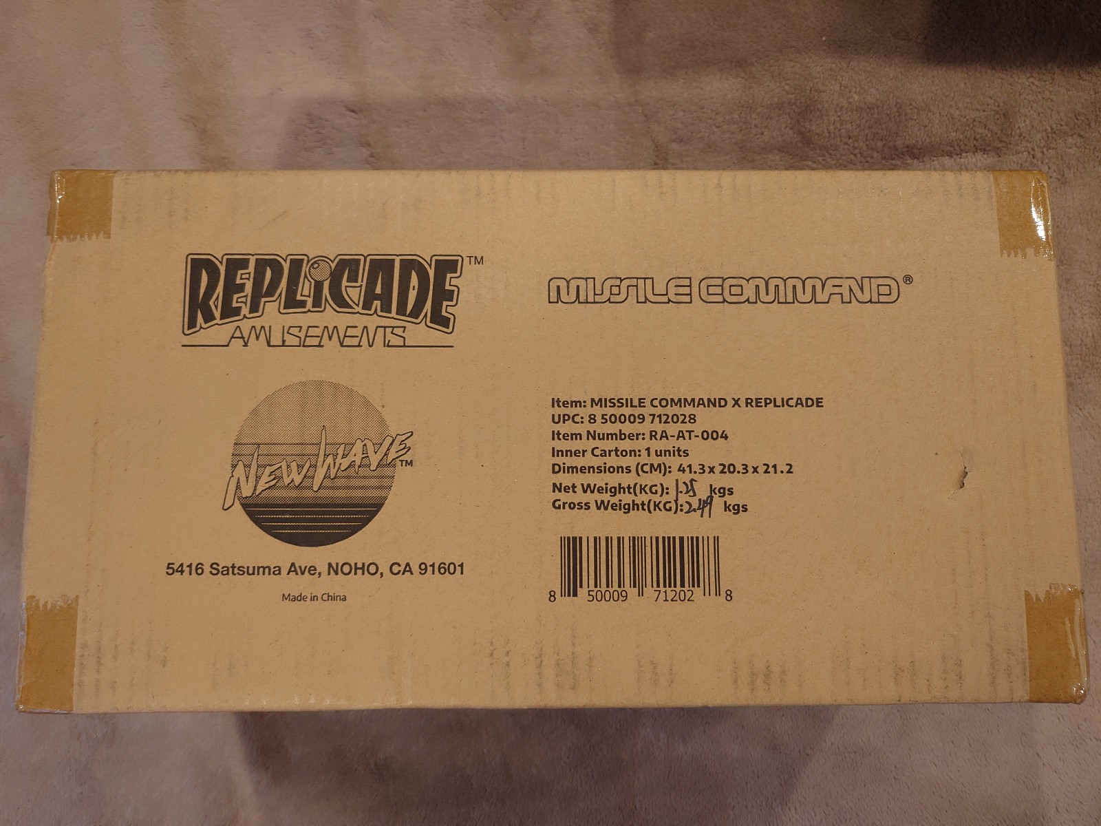 New Wave Toys Missile Command Replicade 1/6 Scale Arcade Cabinet – BRAND NEW
