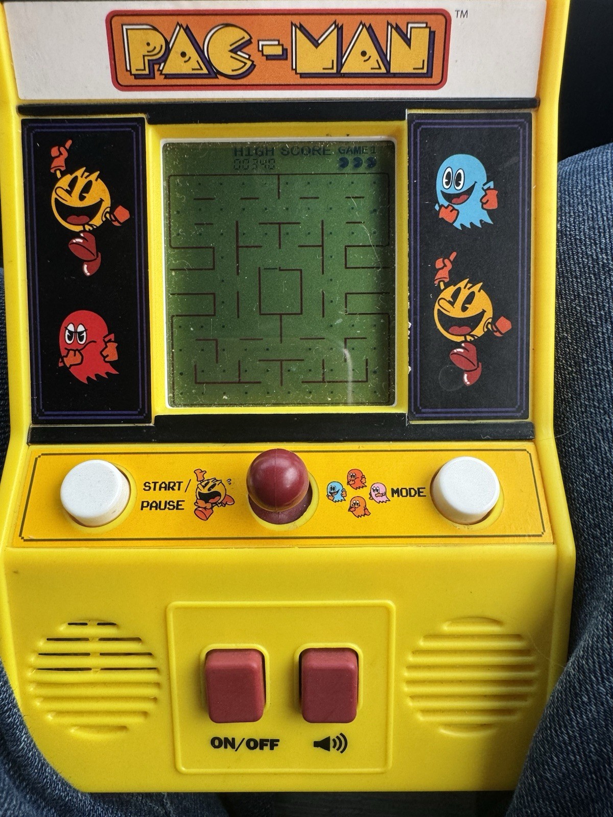 Pac-Man Mini Arcade Game Bandai Namco 09521 Miniature Pacman Used Tested Working