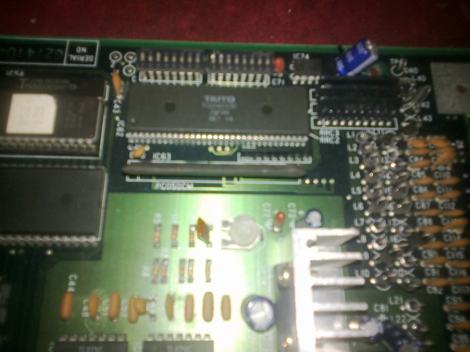 ORIGINAL TAITO CHASE HQ PCB board CHASE H.Q. 1988 untested as is -see the photos