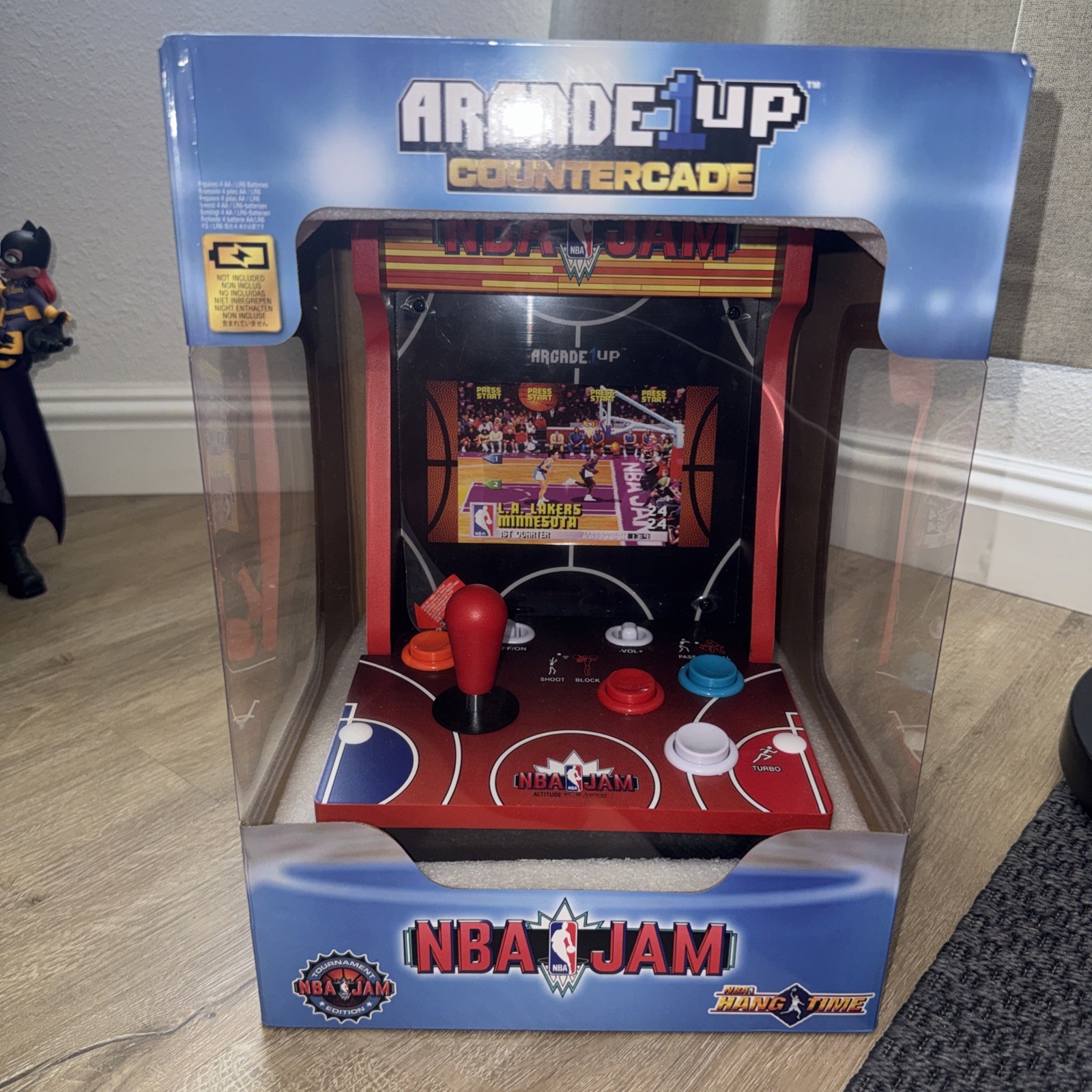 Arcade1Up NBA JAM Countercade Arcade w/3 Games, 7″ LCD Screen (Open Box)