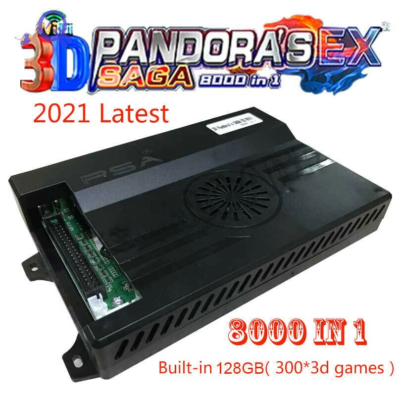 Wifi Pandora Box 3D Saga EX 8000 in 1 Game Board Download More Arcade game HDMI