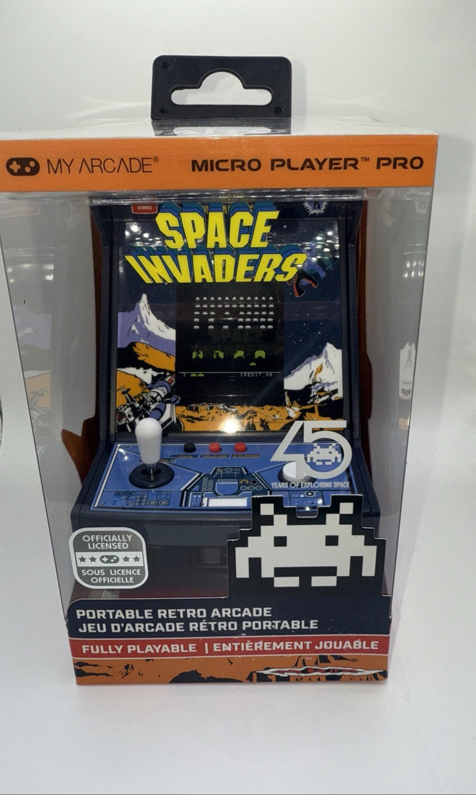 Space Invaders Micro Player Pro Portable Retro Arcade Licensed TAITO