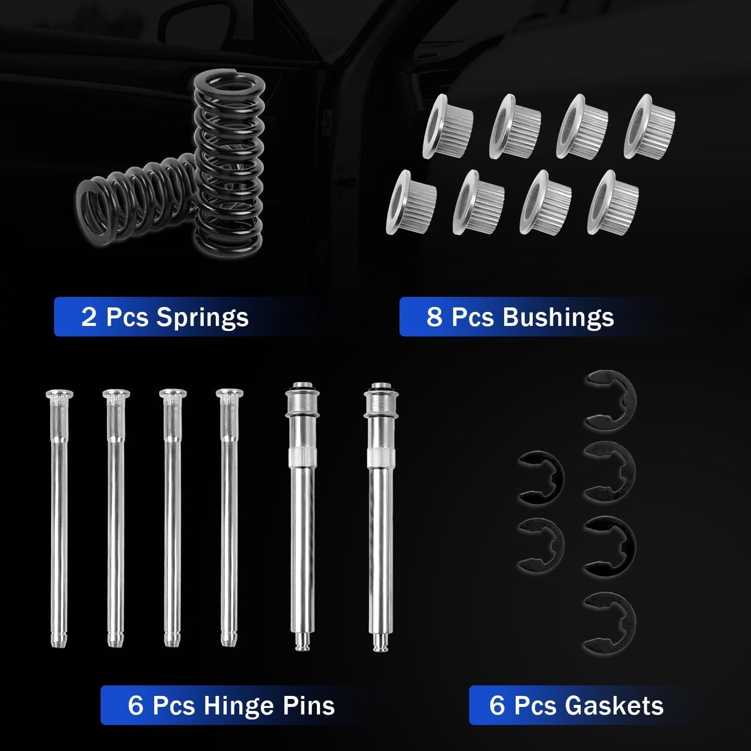 High-Quality Door Hinge Pin & Bushing Repair Kit for Chevy GMC Models 1988-2000