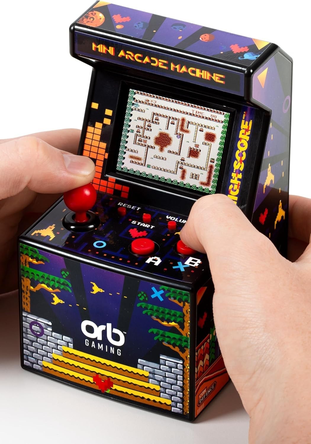 Orb – Mini Arcade Machine, 300 in-Built Games, 8-Bit Retro Arcade Games, 2.5”…