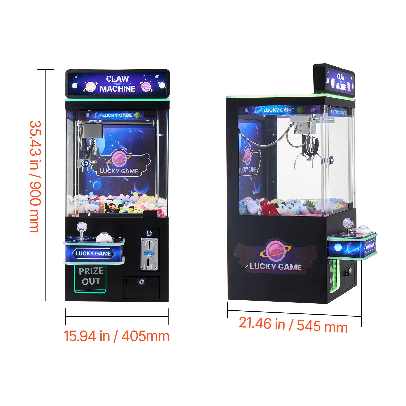 Uimoso Claw Crane Machine Arcade Game Toy Candy Prize Grabber Catcher Medium