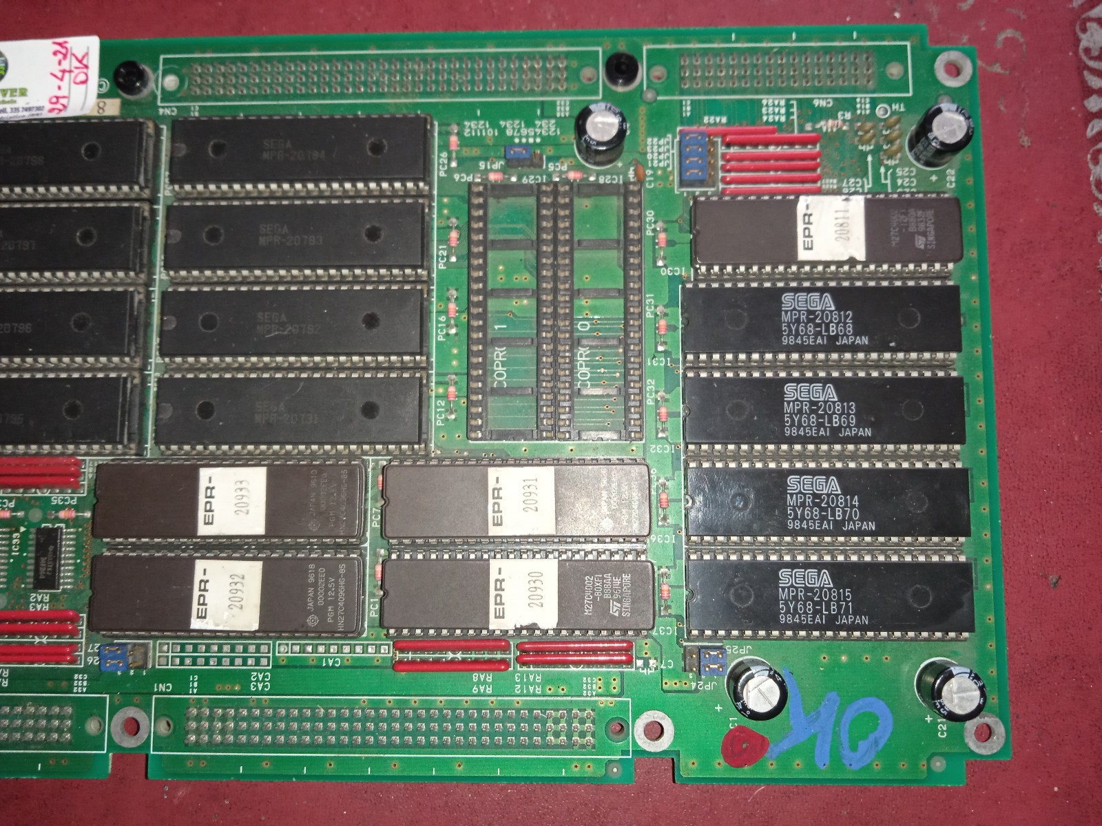 ORIGINAL SEGA DYNAMITE DEKA 2 ROM STACK PCB x MODEL 2A 100% + JAP VERSION