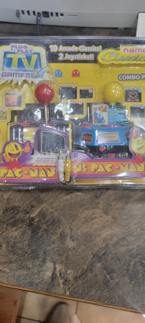 Pac-man Ms Pac-Man arcade joy sticks never opened or used