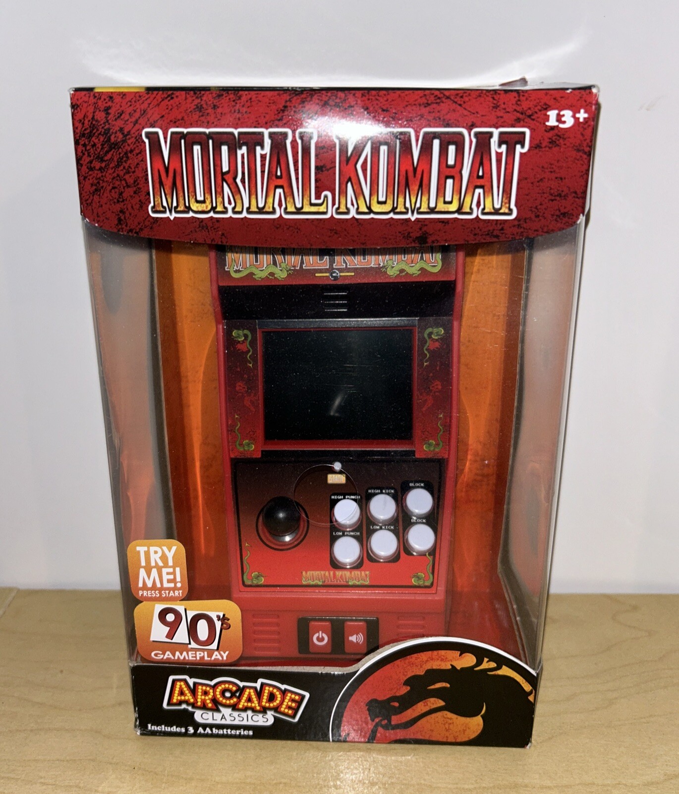 MORTAL KOMBAT Basic Fun Arcade Classics Machine Handheld Game Rare! #15 Combat