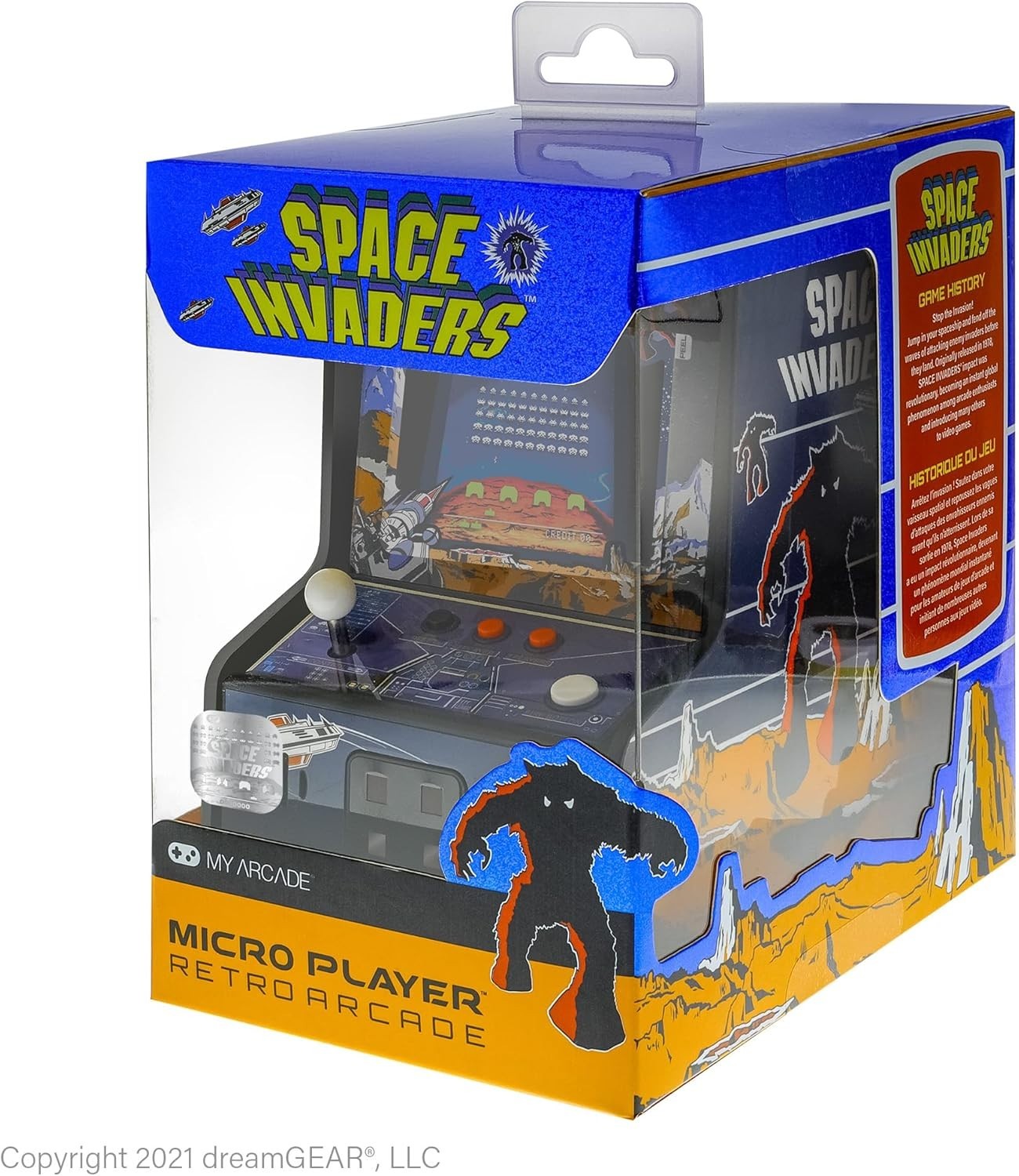 Space Invaders Mini Arcade: Playable Game, 6.75″
