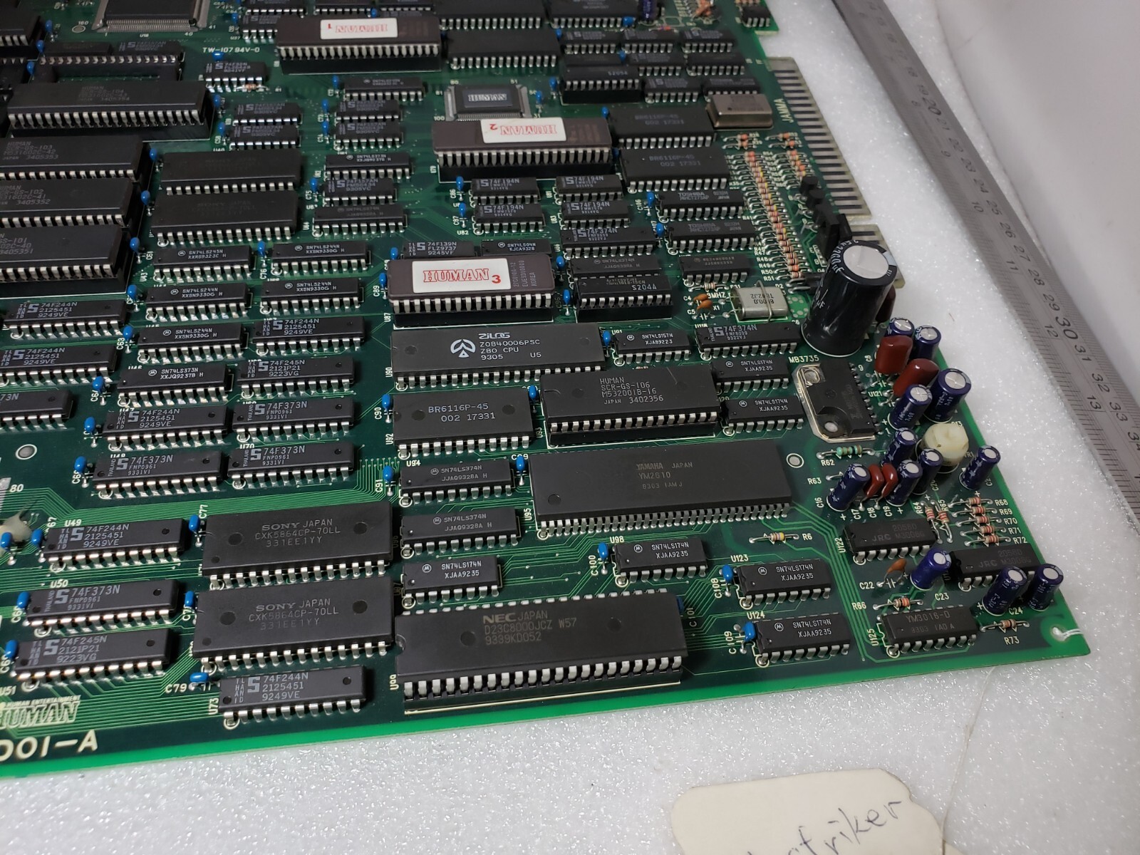 Grand Striker Human Cup Arcade Video Game PCB Human 1993