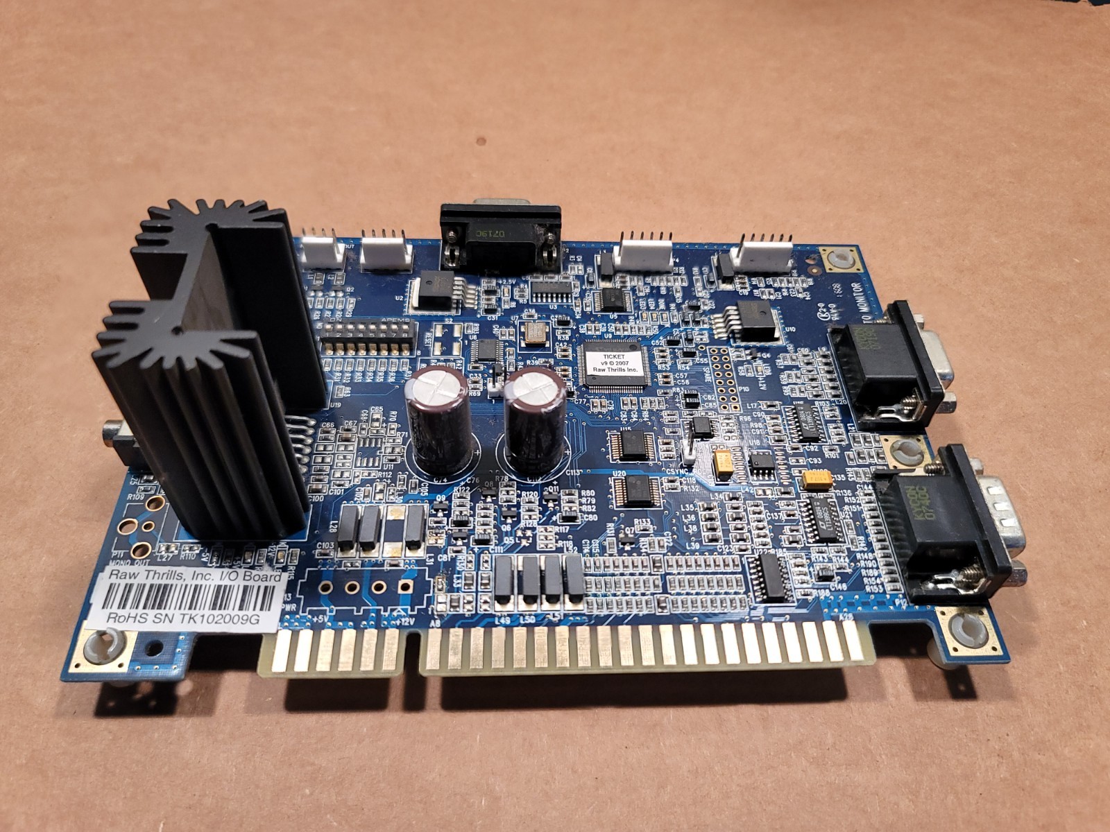 Deal or No Deal Arcade Machine Board Raw Thrills ICE I/O Board Good Used