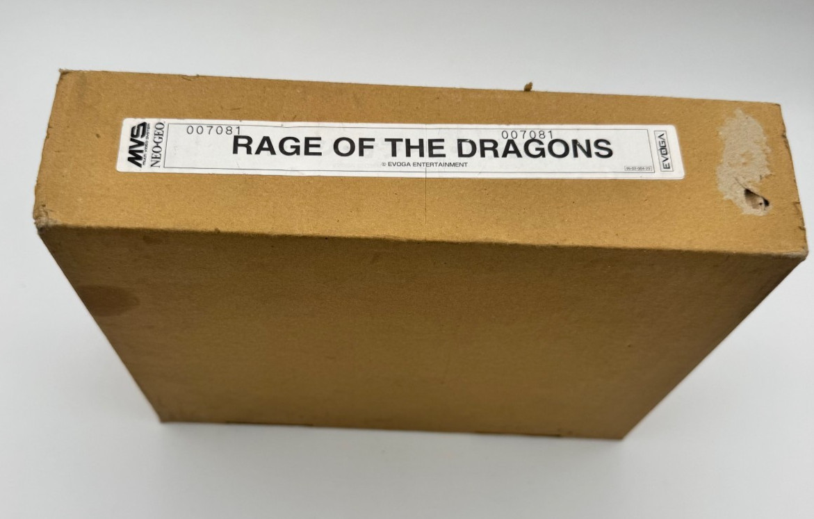 Us Seller-Rage Of The Dragons Neo Geo MVS Kit English Mismatching Serials