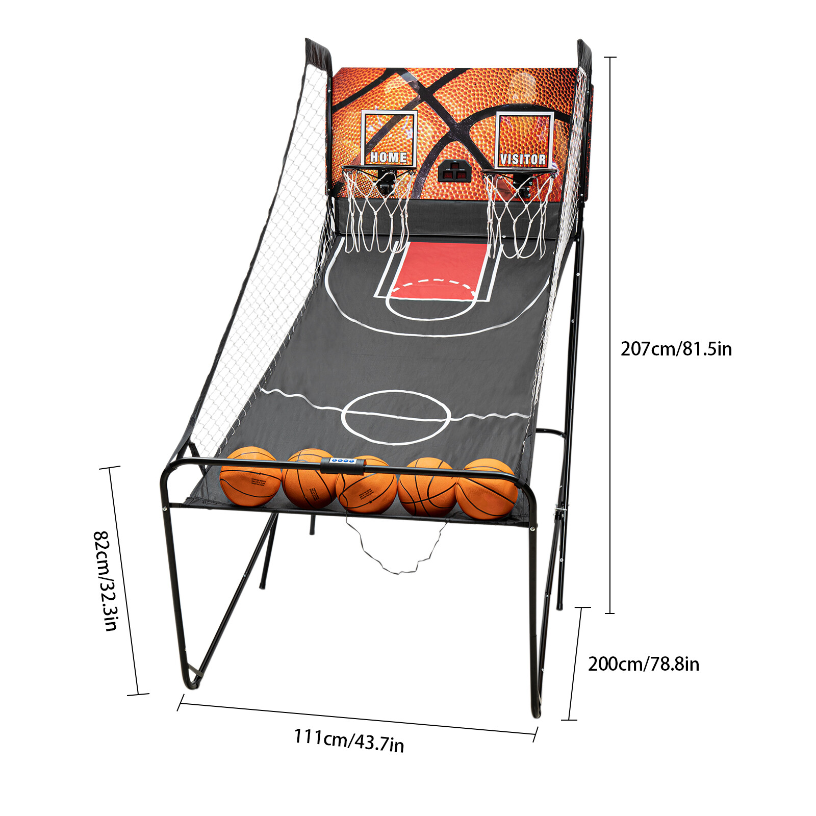 NEW ELECTRONIC DUAL SHOT ARCADE BASKETBALL SCORER ARCADE GAME BASKETBALL ARCADE