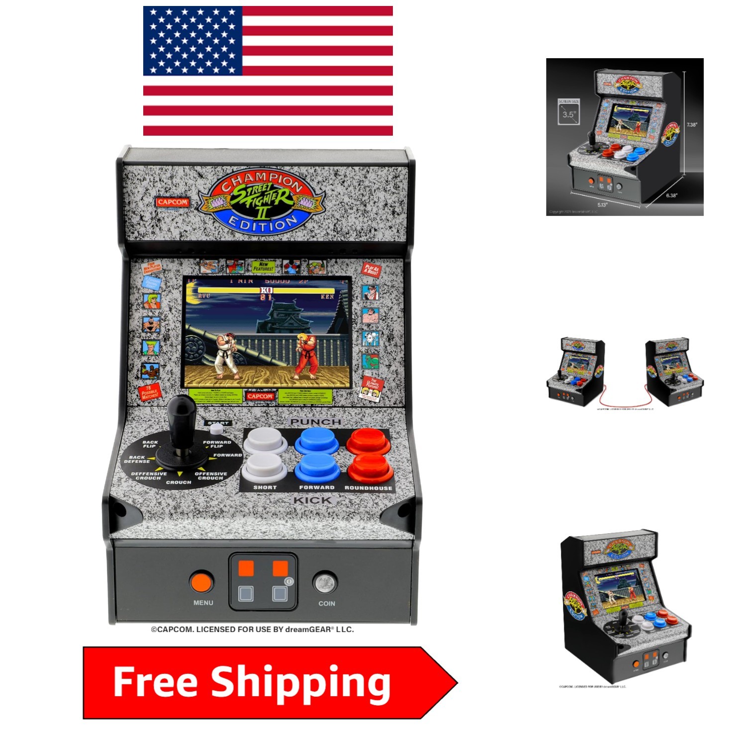 Authentic Street Fighter II Champion Edition Mini Arcade Machine – Nostalgic Joy