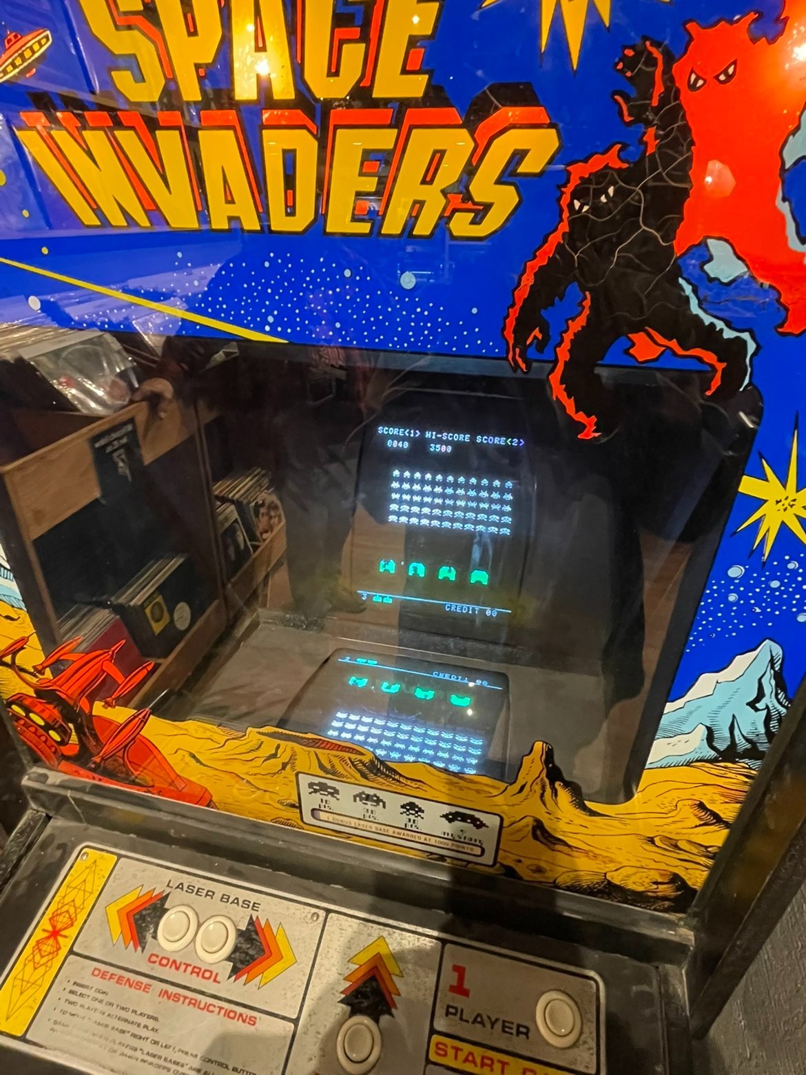 Vintage 1978 Space Invaders Arcade Cabinet with Upgraded Internals