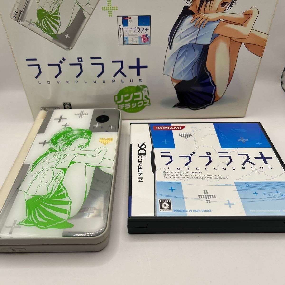 Nintendo DSi XL Love Plus+ Rinko Deluxe Console Game Box Set Limited Tested Fast