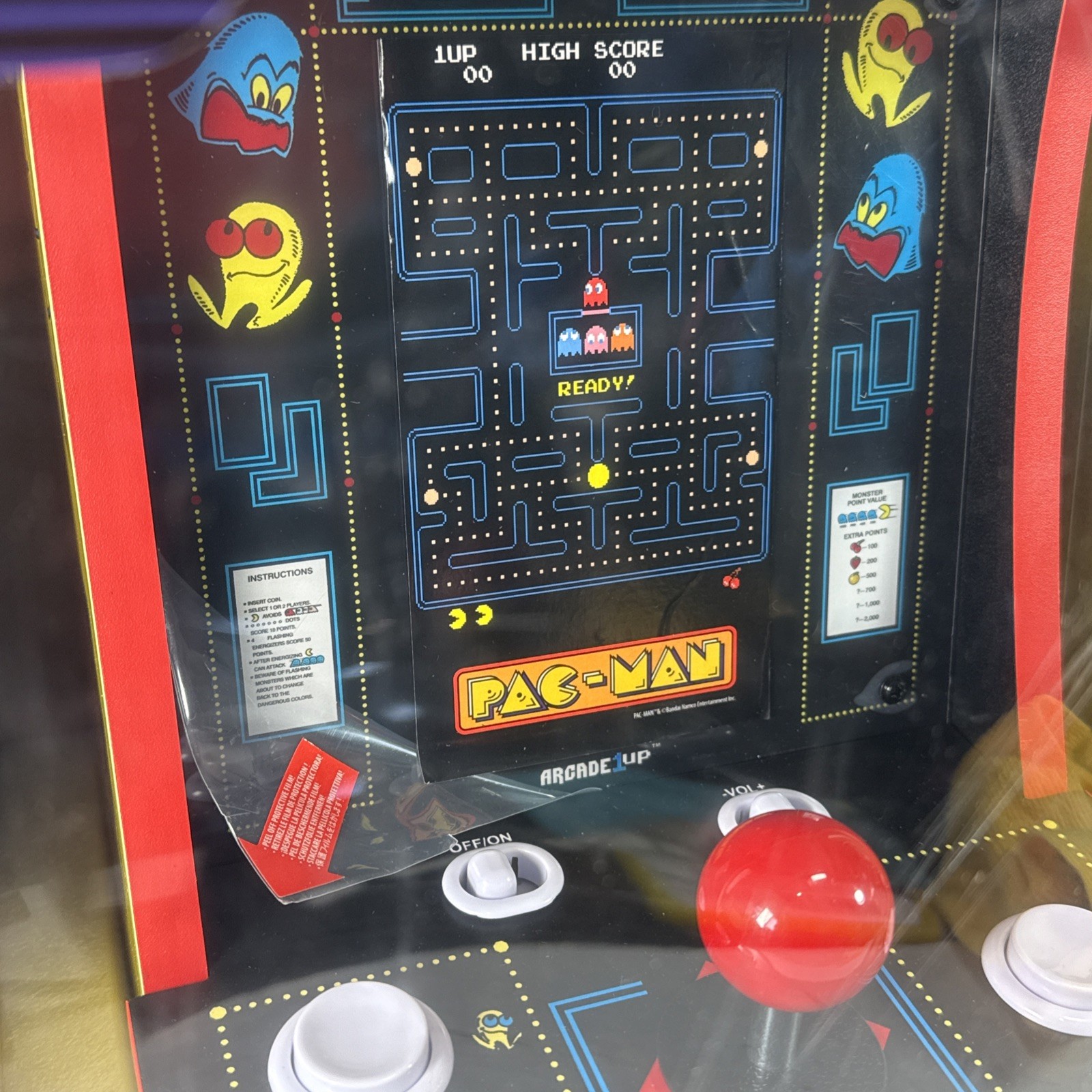 Arcade1Up PAC-MAN Countercade 3 Games in 1 Arcade Machine 13″ | NEW