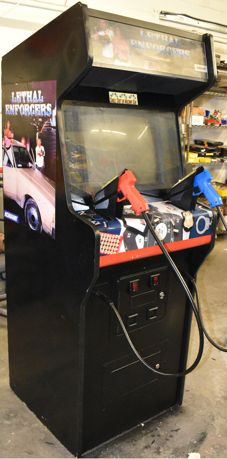 LETHAL ENFORCERS ARCADE MACHINE by KONAMI (Excellent Condition) *RARE*
