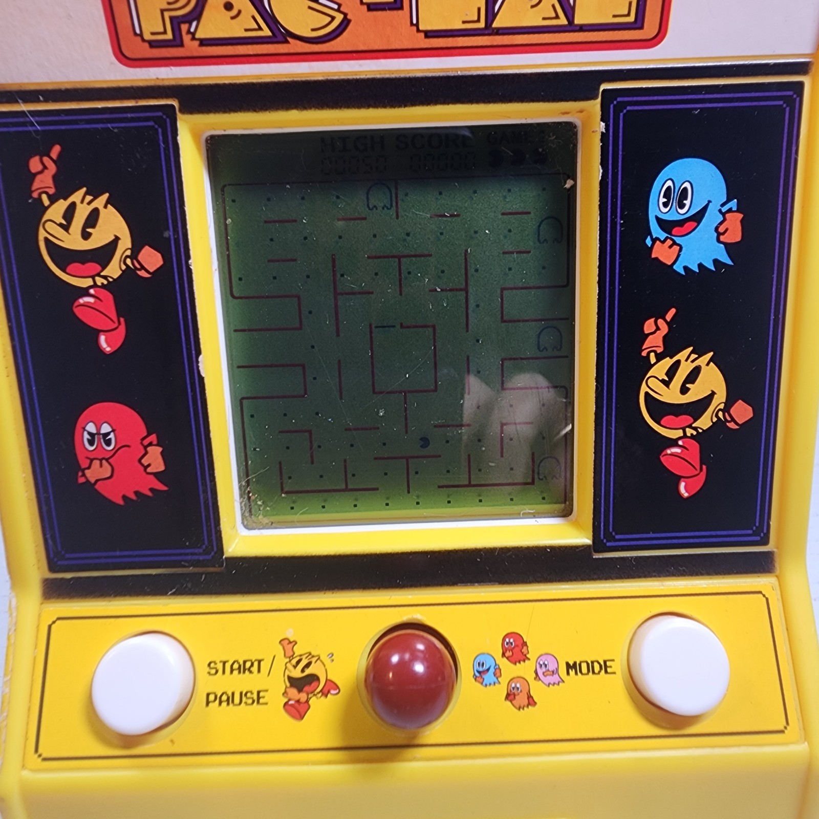 Vintage Bandai Namco Pac-Man Mini Arcade Game; Tested And Working