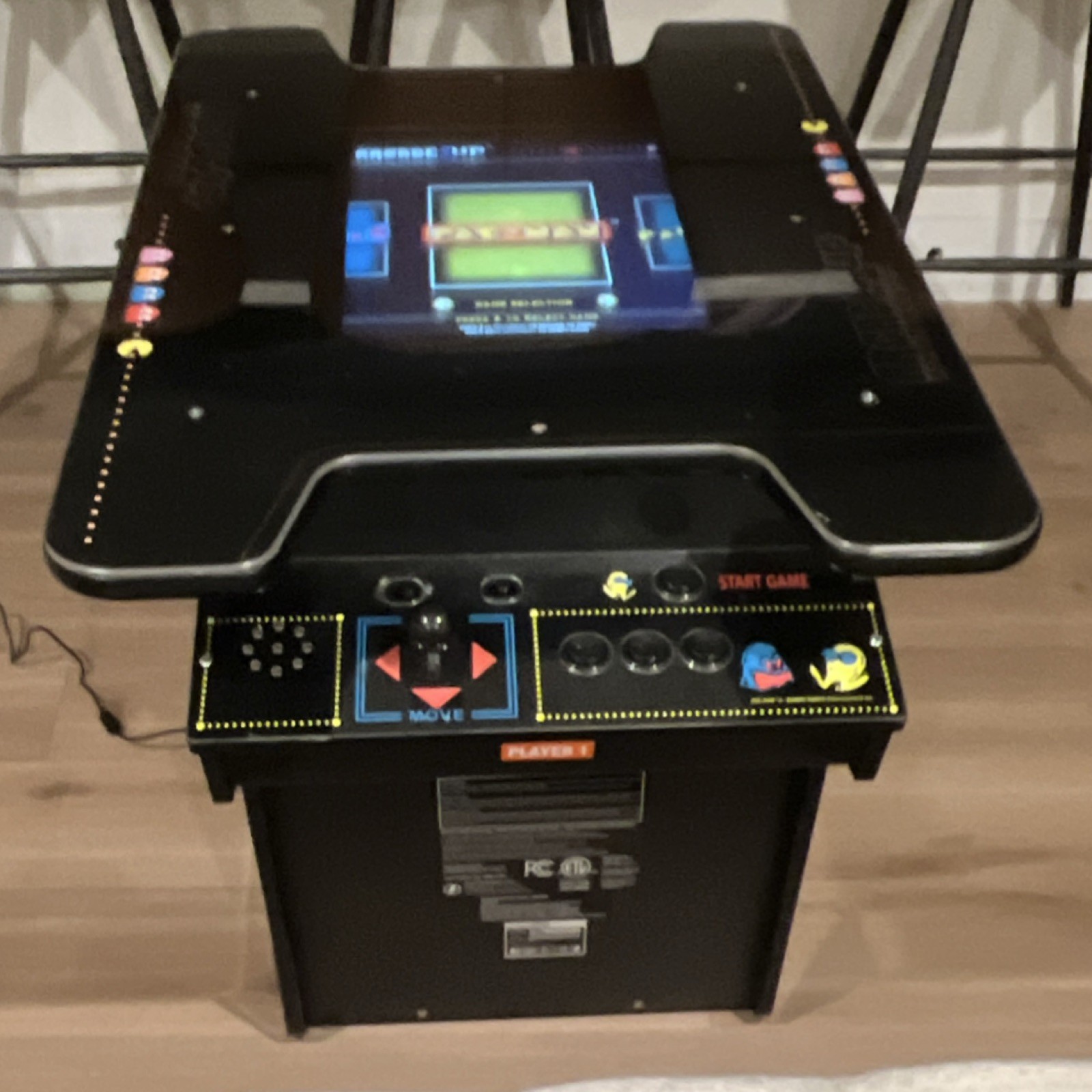 Arcade1up Pac-Man Cocktail Table Arcade Machine Reproduction