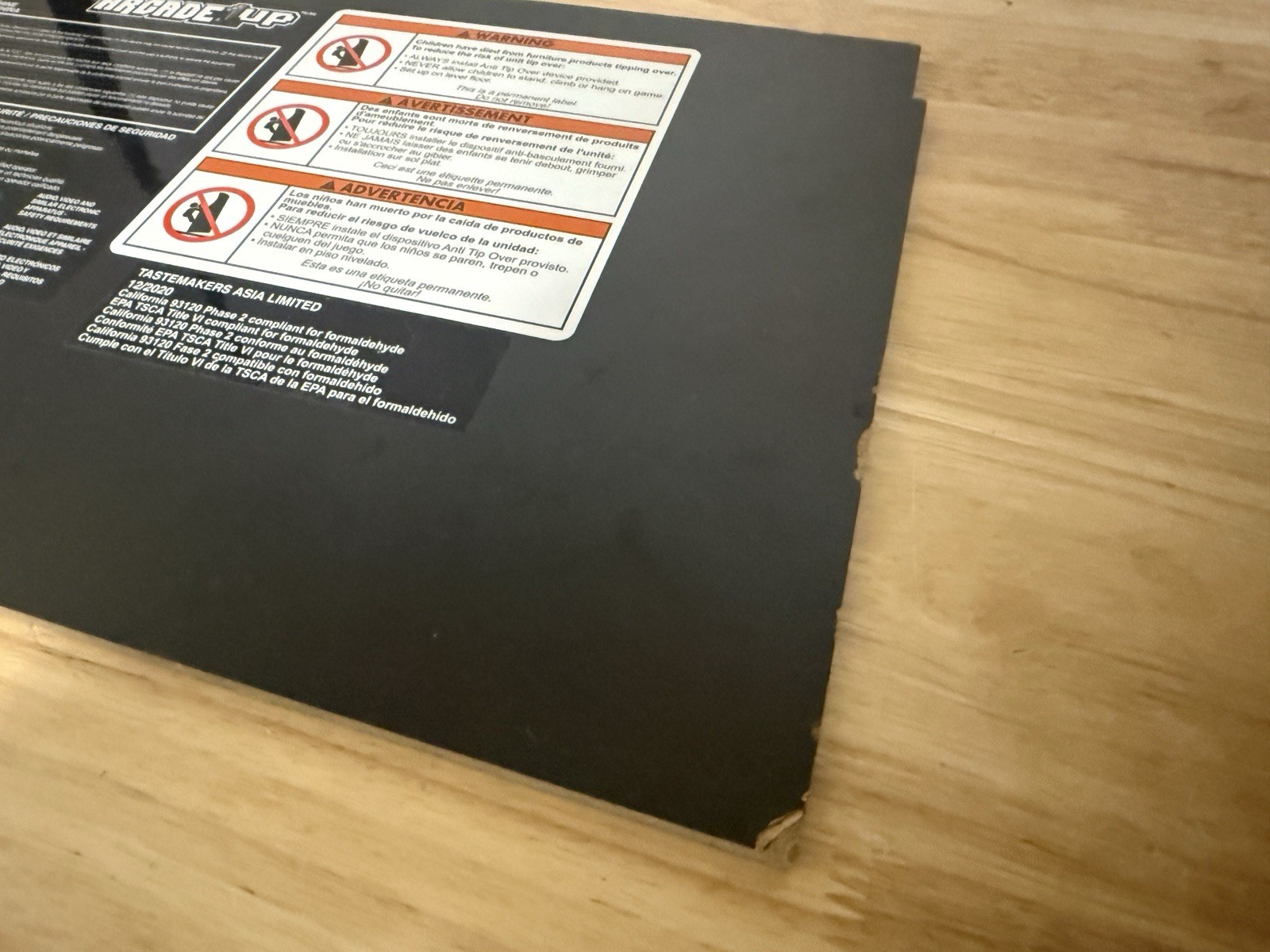 Arcade1Up Pacman 40th Anniversary Edition Panel H Only
