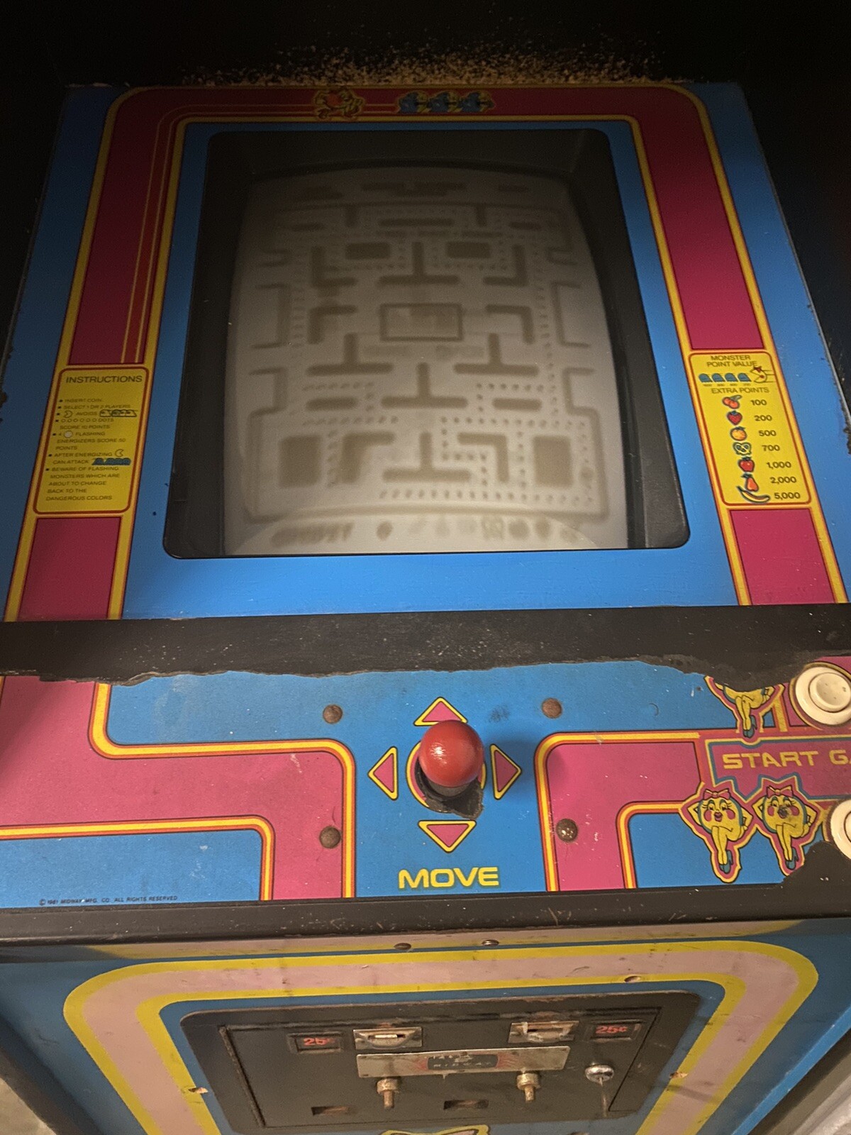 mrs pacman machine