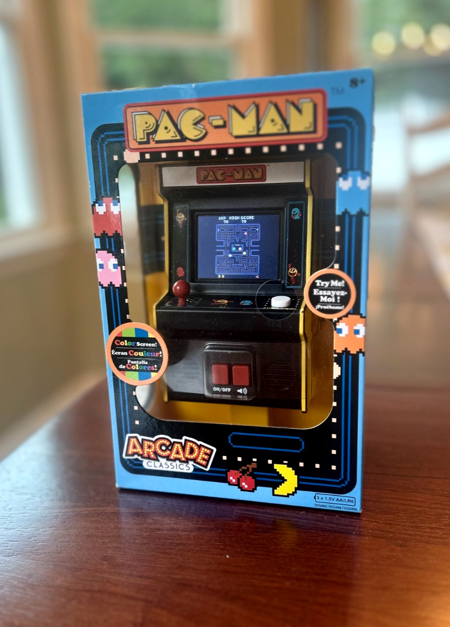 Basic Fun Pac-Man Arcade Classics Mini Arcade Game Color TFT Screen NEW Sealed