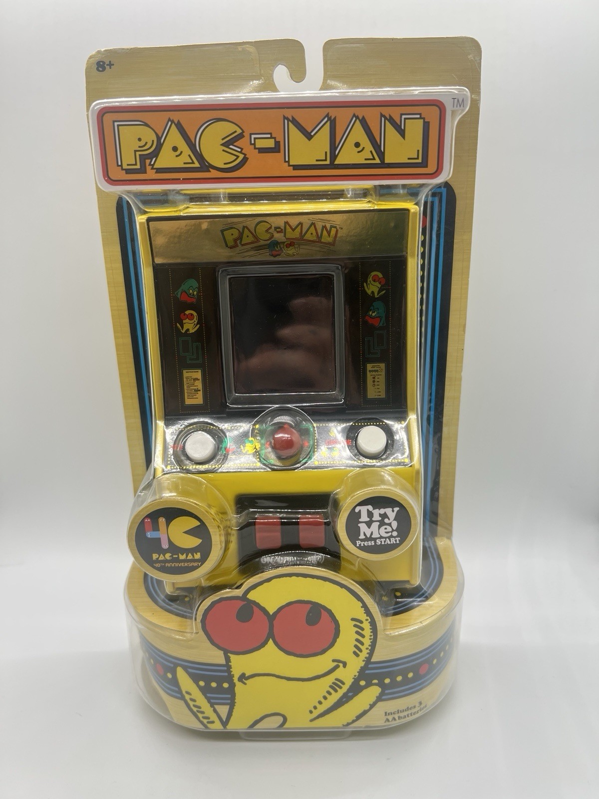 PAC-MAN Color Retro Mini ARCADE CONSOLE w/ Sound 40th Anniversary Gold SEALED