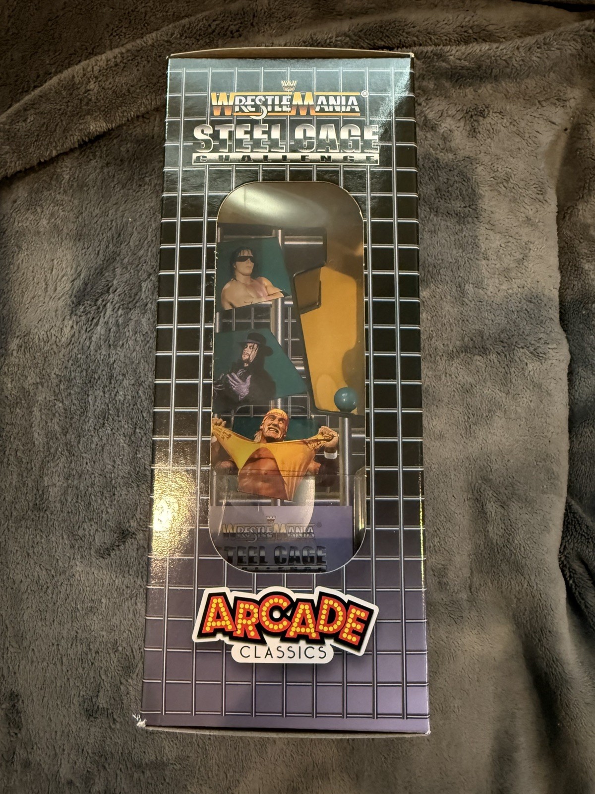 WWE Wrestlemania Mini Arcade Full Color Steel Cage. New In Box