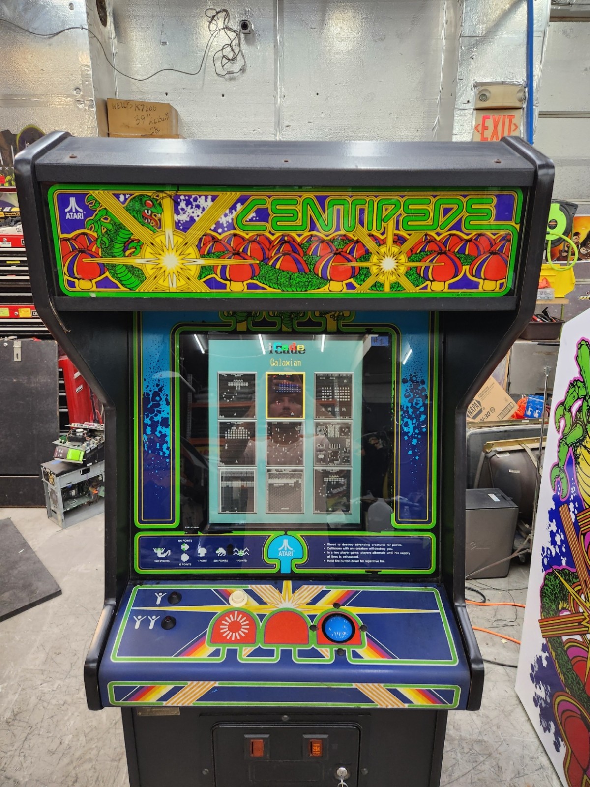 CENTIPEDE Stand Up Full Size Arcade Machine Classic Video Game 9 Games in 1 (#1)