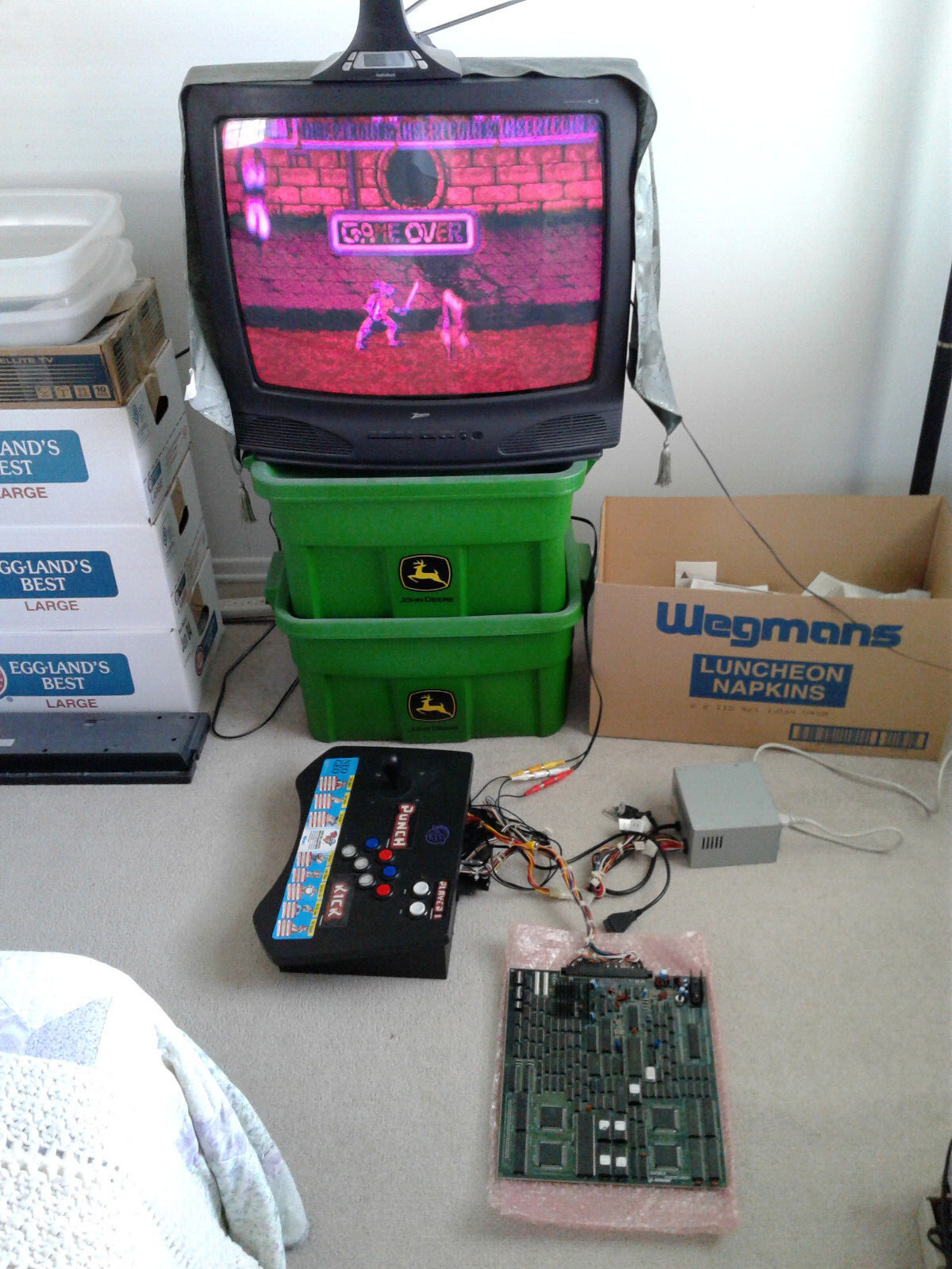 Used, custom built JAMMA arcade supergun for PCB boards – home arcade system
