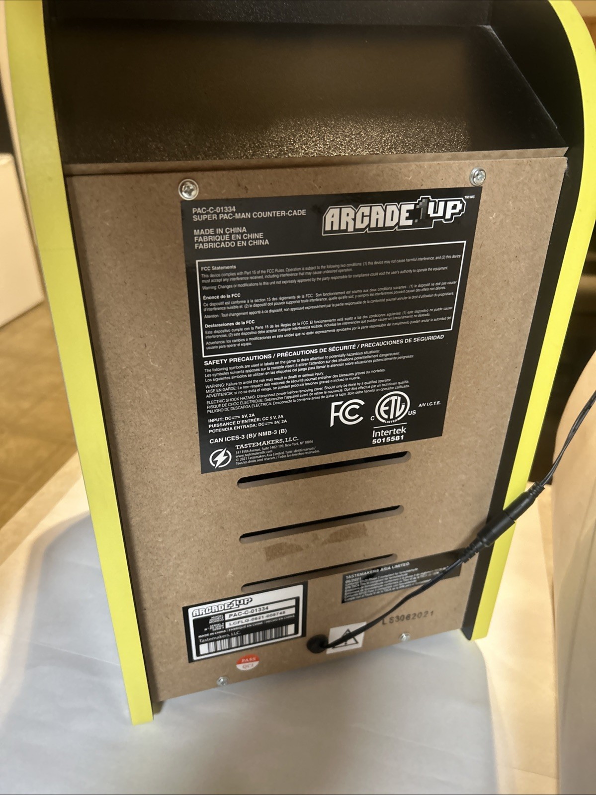 Arcade 1UP Super PAC-Man Counter Top Arcade Machine 4 Games – Tested/Working!
