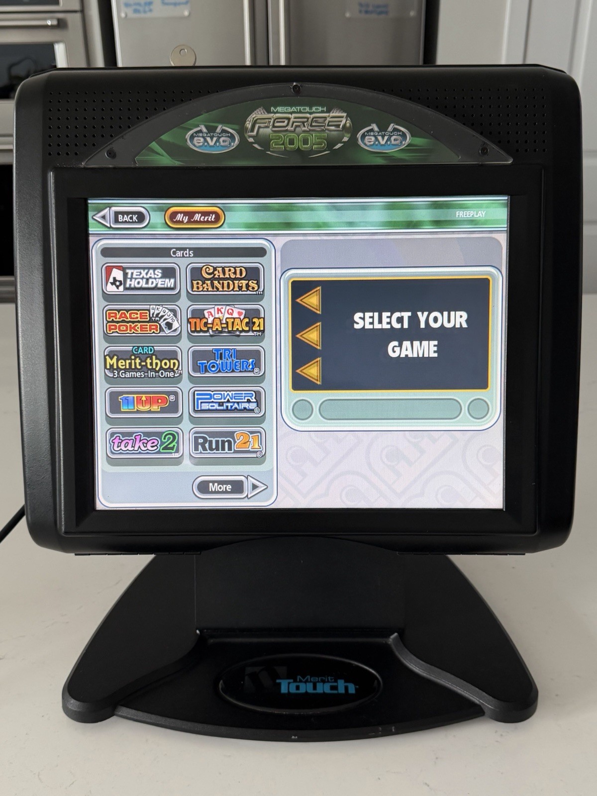Megatouch Force 2005 15″ LCD Bartop Game Touchscreen Great Entertainment Works
