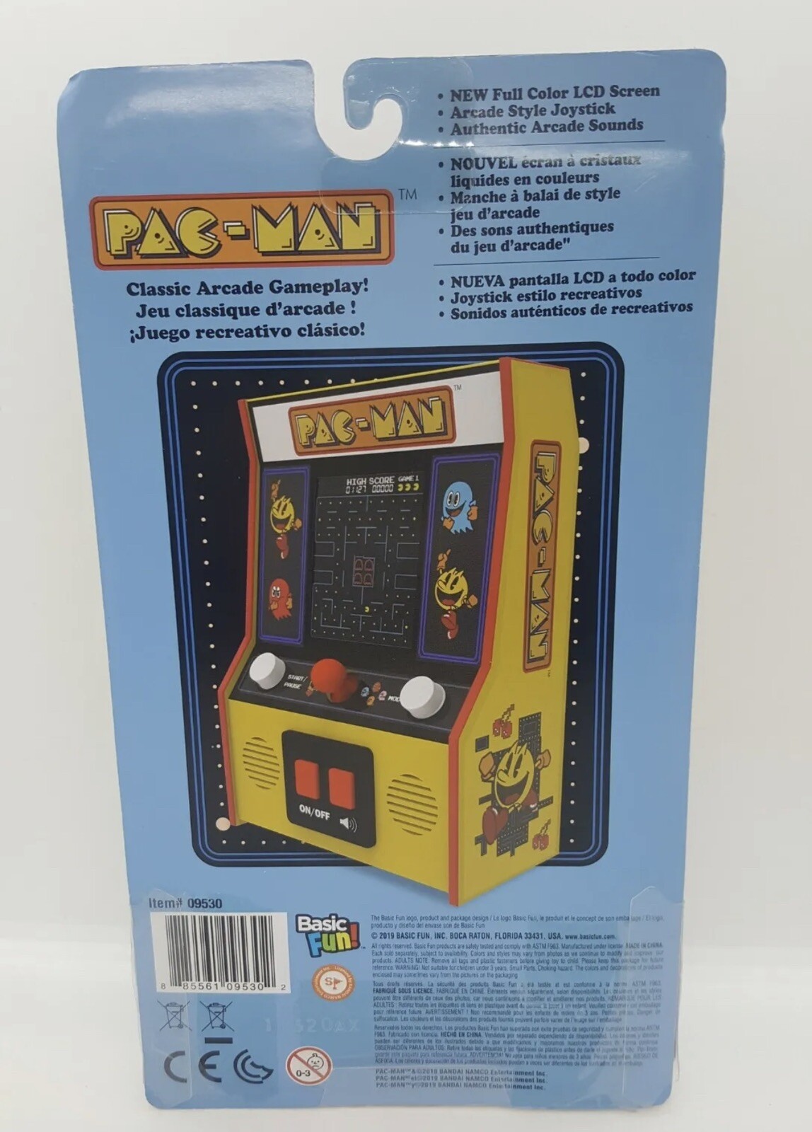 Pac-Man Mini Arcade Game – Retro Classics – by Basic Fun – BRAND NEW IN BOX