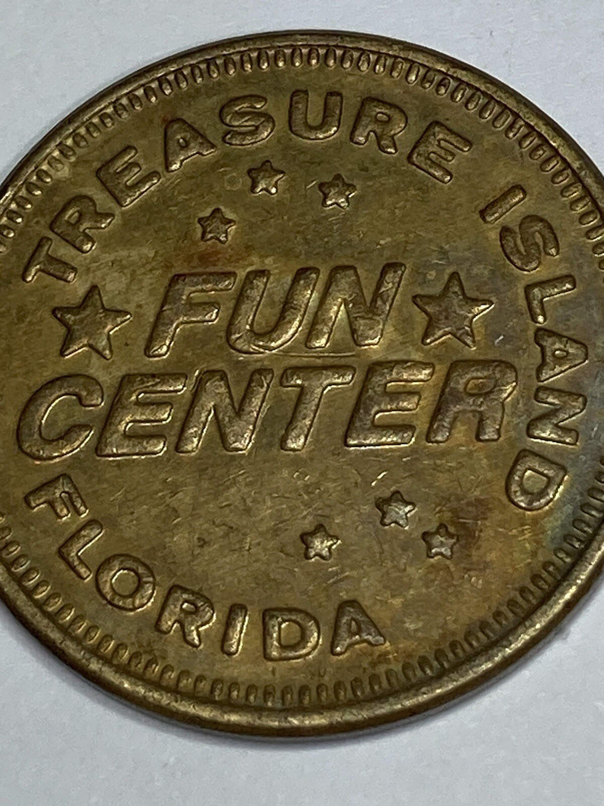 Treasure Island Fun Center Florida Arcade Game Token 24mm #rc1
