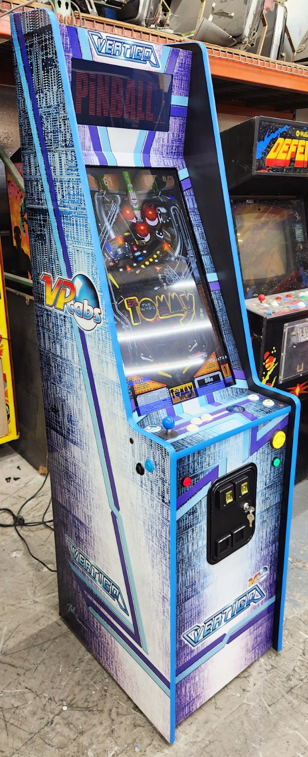 VPCabs Vertigo VIRTUAL PINBALL Arcade Game 32″ LCD 128 Games Installed (Blue)