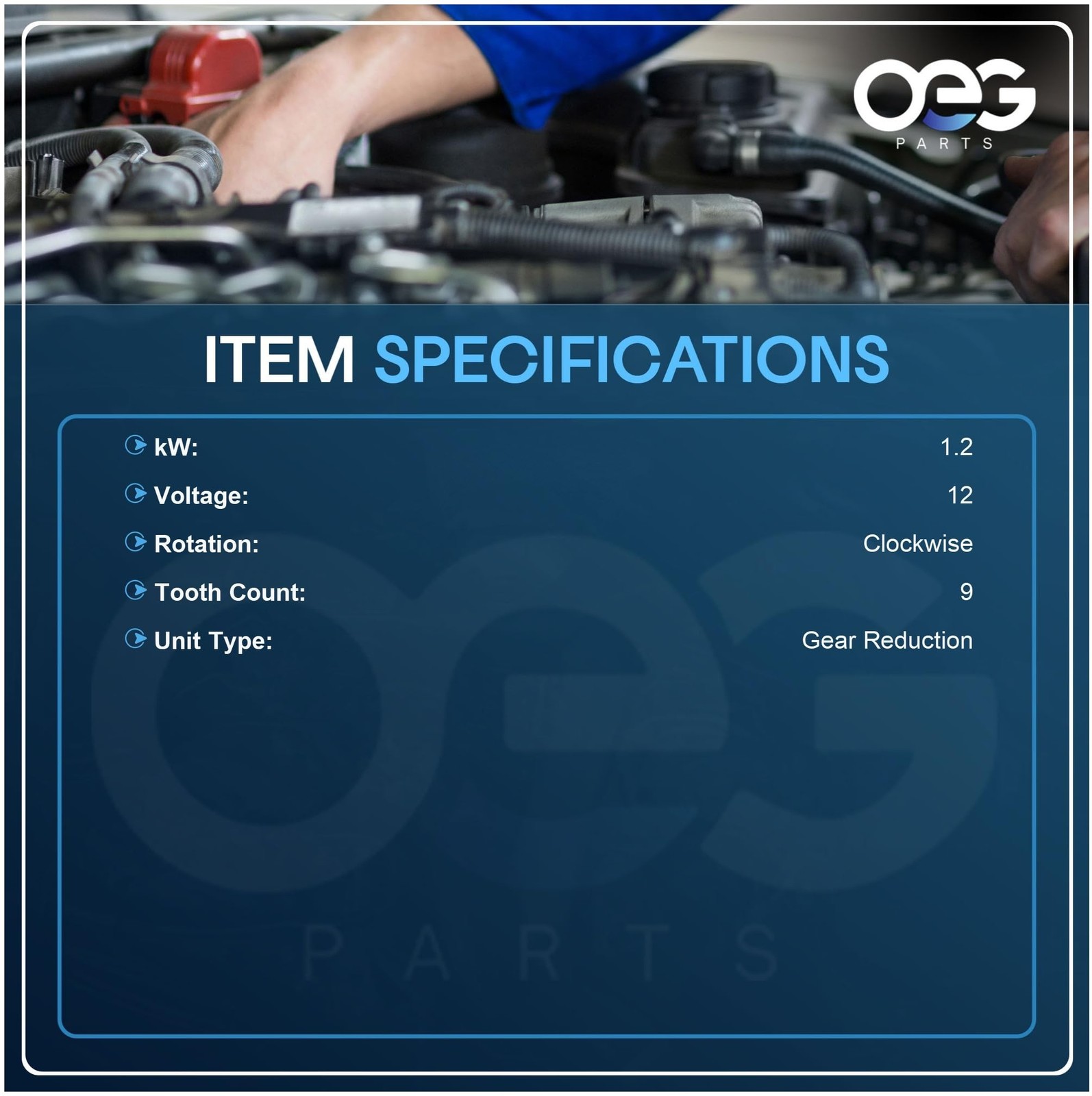 OEG Parts New Starter Compatible with Nissan PLU40 PLU50 K15 K21 K25 M000T653…