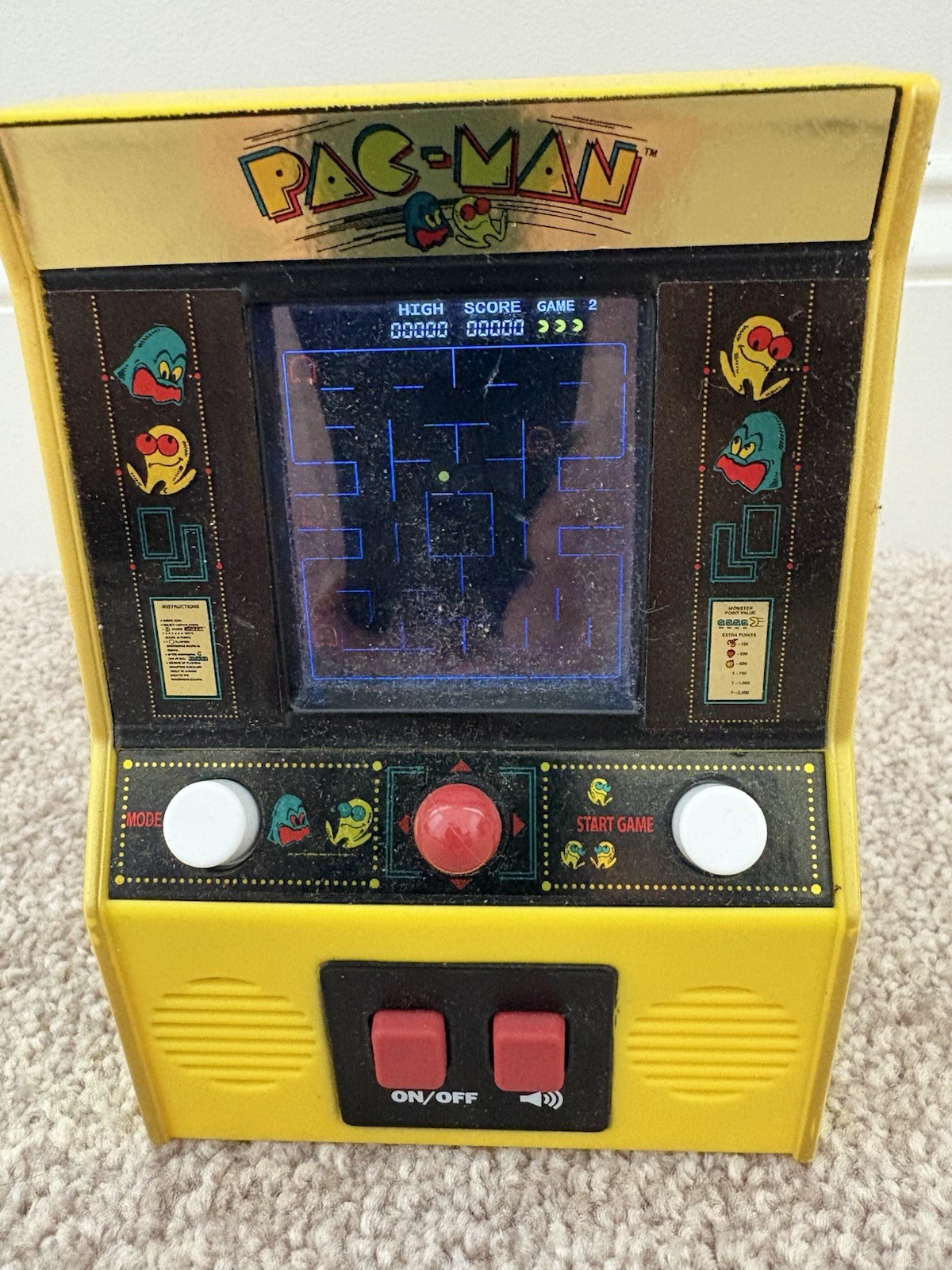 PAC-MAN Mini Arcade Classic Video Game 2020 Bandai Namco #09530 TESTED & WORKS