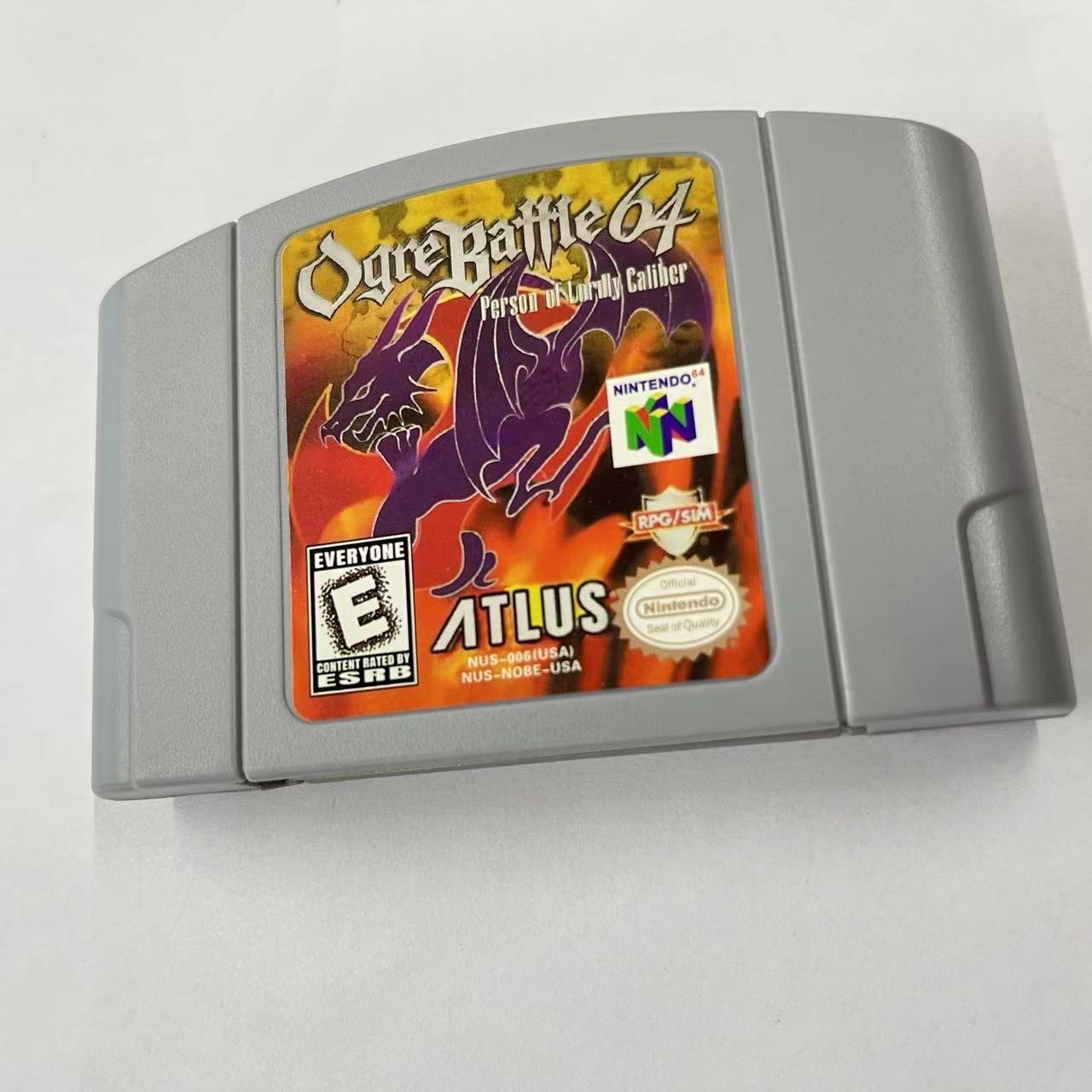 Ogre Battle Game Card for Nintendo 64 Video Game Cartridge Only Tested Working