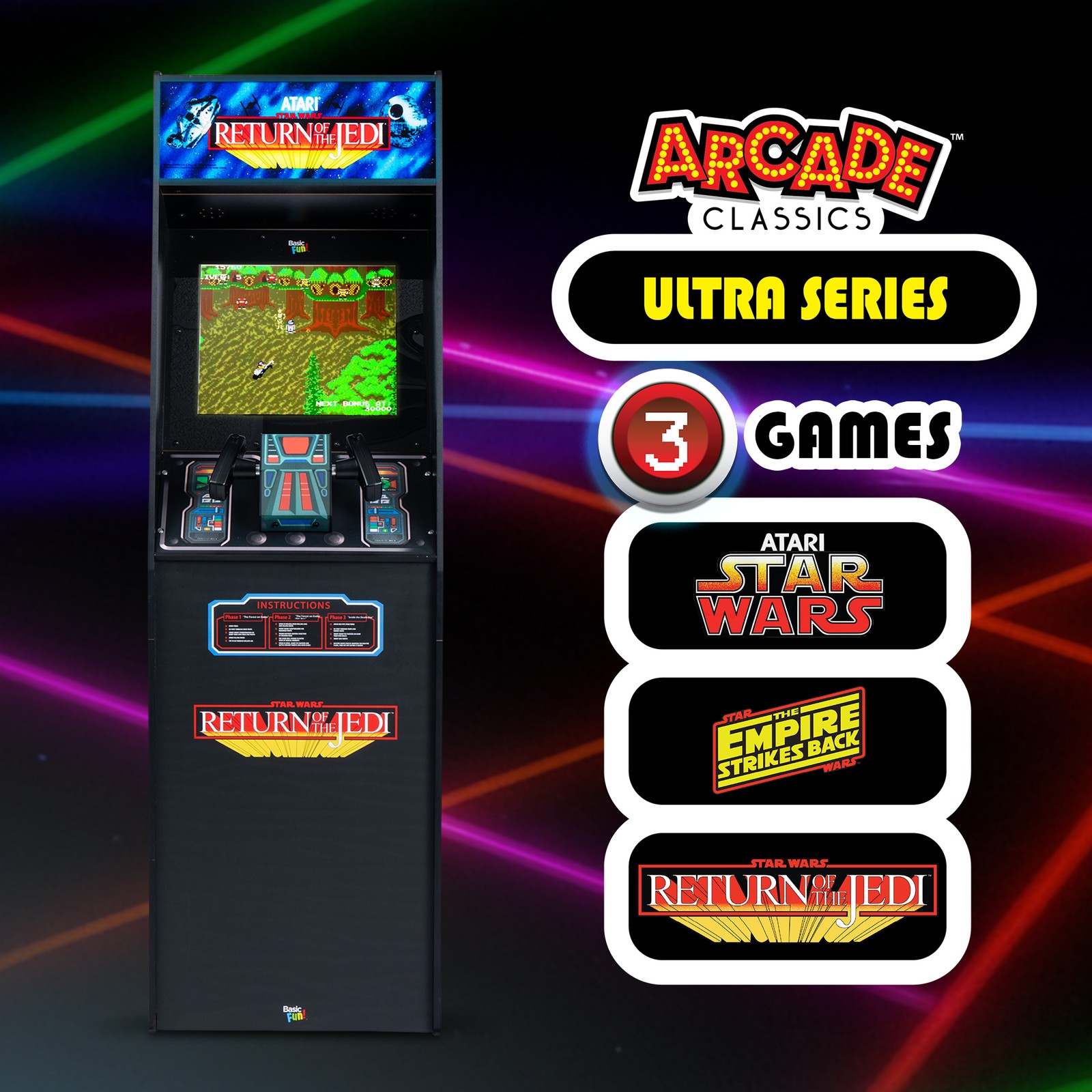 Arcade Classics Atari Star Wars Ultra Series Free Standing Electronic Game