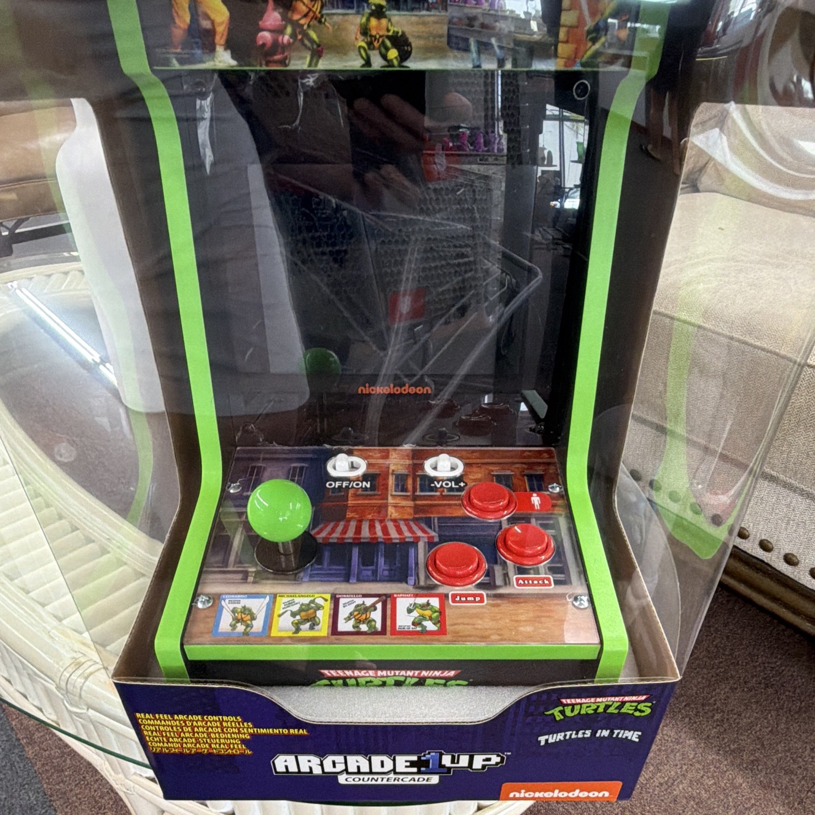 Arcade1Up Teenage Mutant Ninja Turtles Collectible Video Arcade Machine Repro