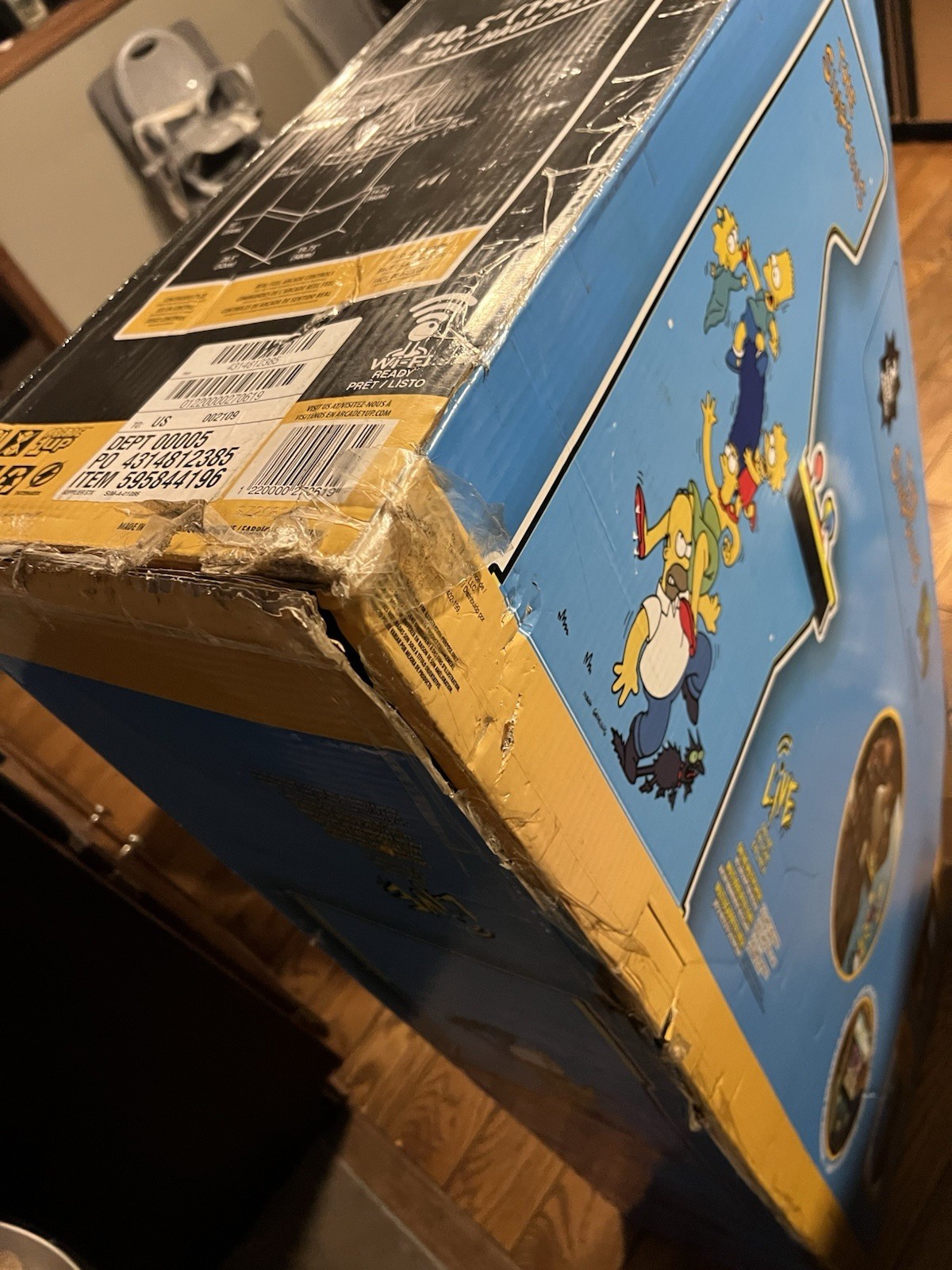 Arcade1up The Simpsons 4-Player Video Arcade Machine SEALED NEW IN ORIGINAL BOX