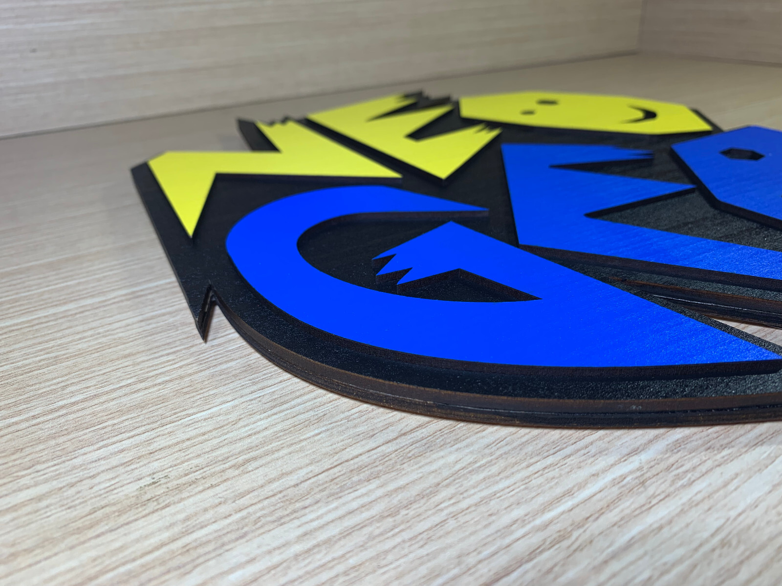 READ INFO – Neo Geo Logo Poster in Wood – Wall Display – aes mvs cd cz snk