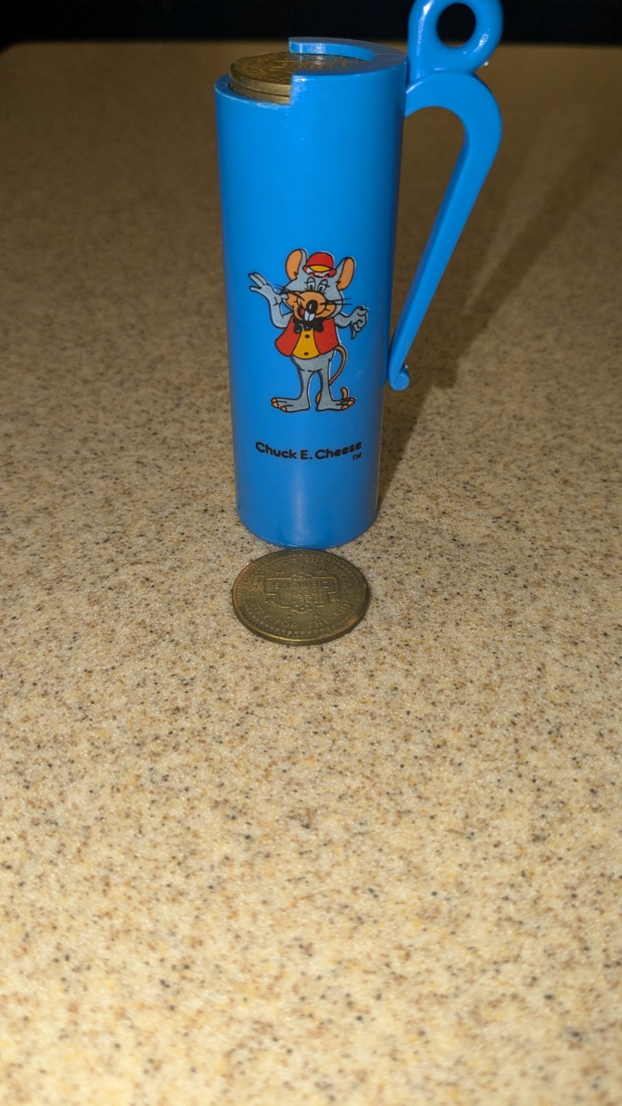 1980s Showbiz Pizza Time 1986 Token Coin Dispenser Billy Bob VINTAGE