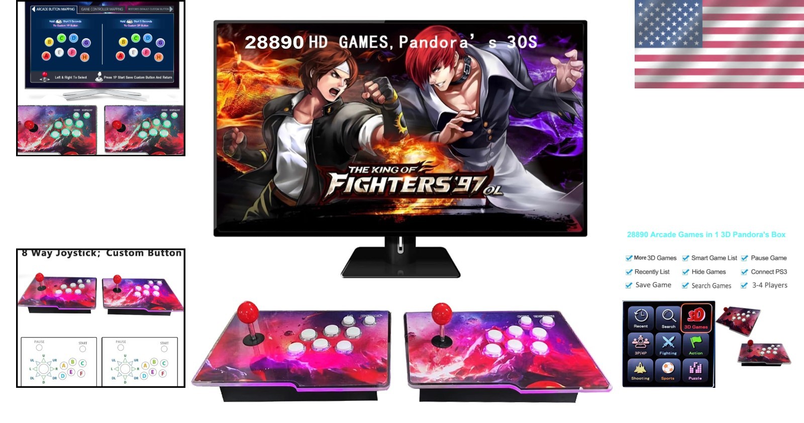 31800 Classic Games in 1 – Multi-Player 3D HD Arcade Console Experience