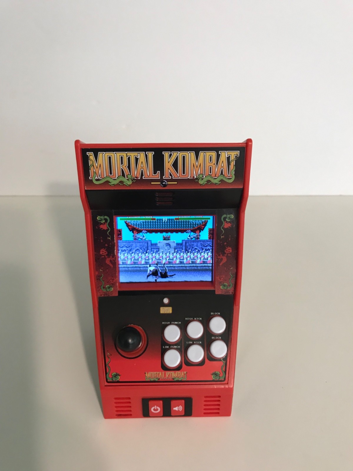 Basic Fun Warner Bros Mortal Konbat Mini Arcade Klassic Game TESTED Works Great