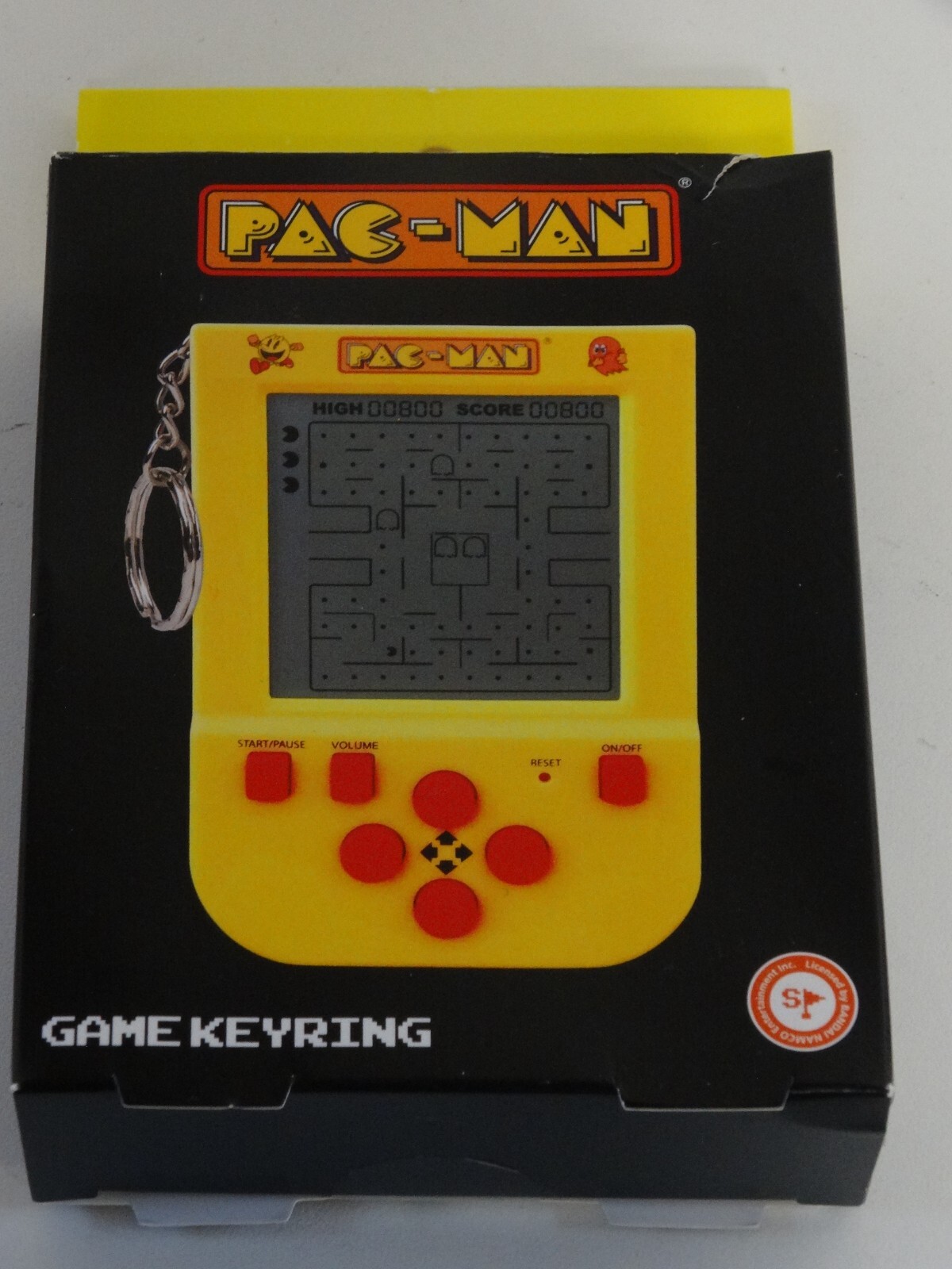Pac-Man Mini Arcade Machine Keyring Retro 80s Bandai Namco Handheld